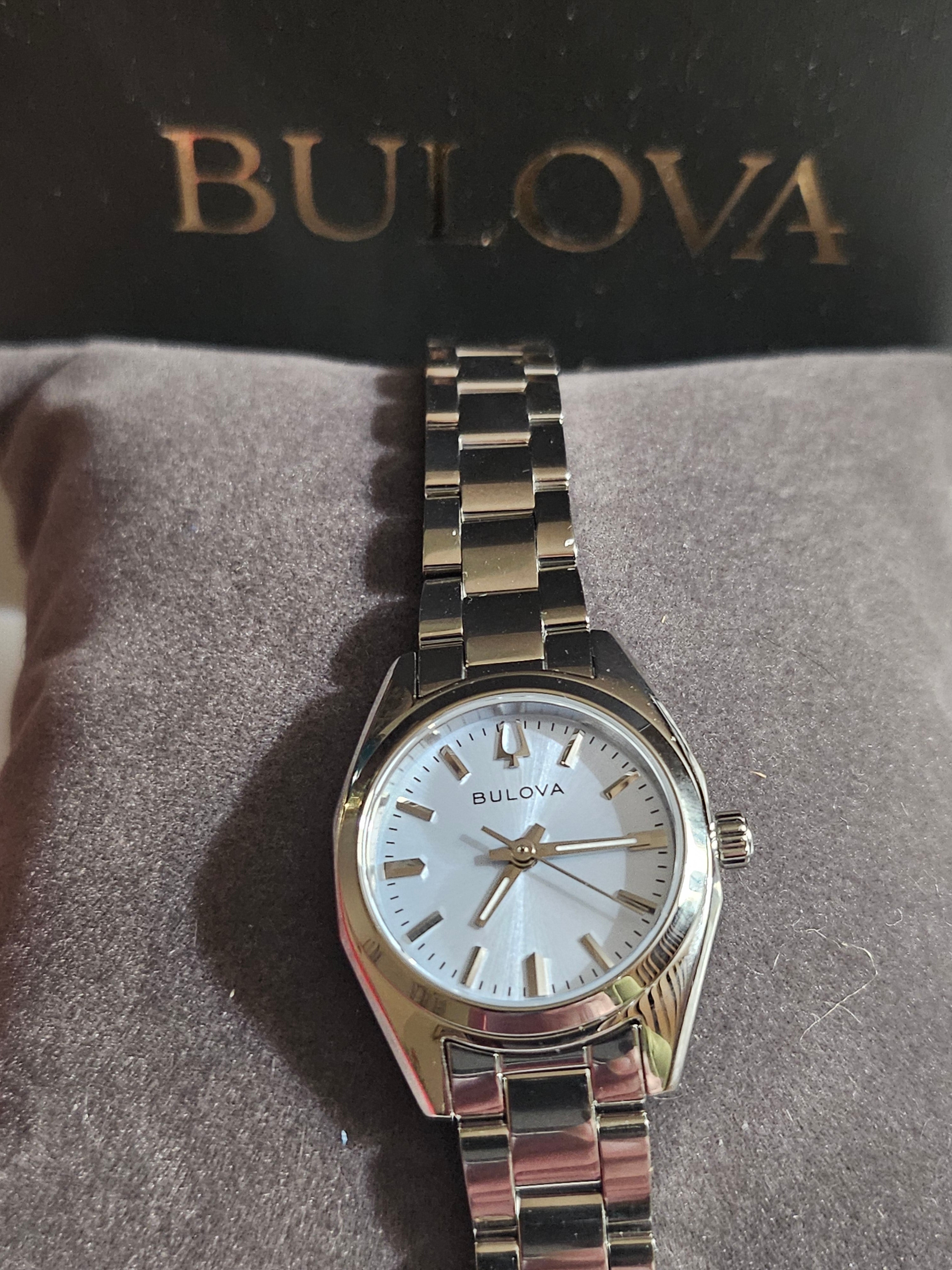 Bulova Stainless Steel Watch with Light Blue Face - 96L345 - Surveyor