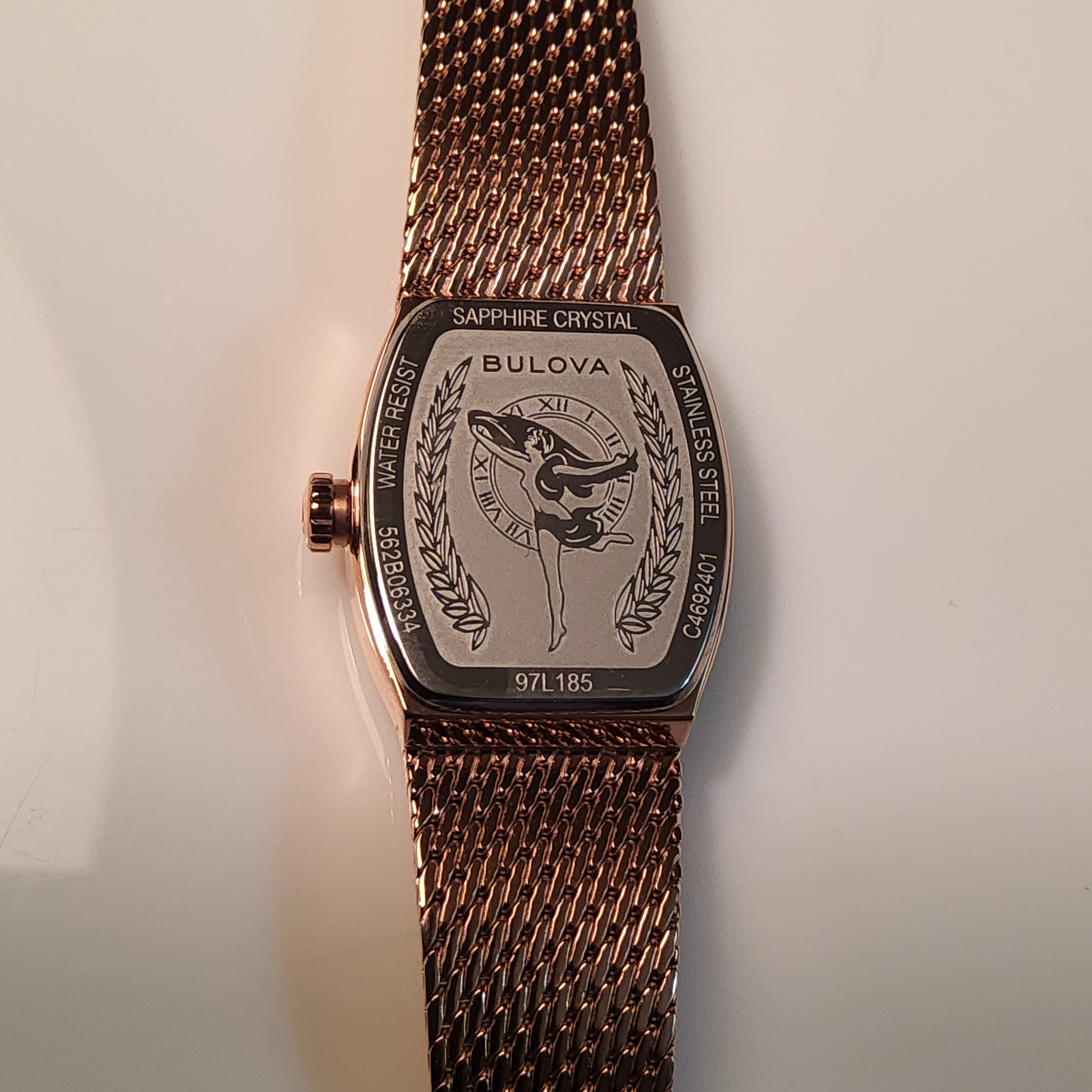 Bulova Rose-gold Tone Watch - Ladies - "Goddess of Time" - 97L185