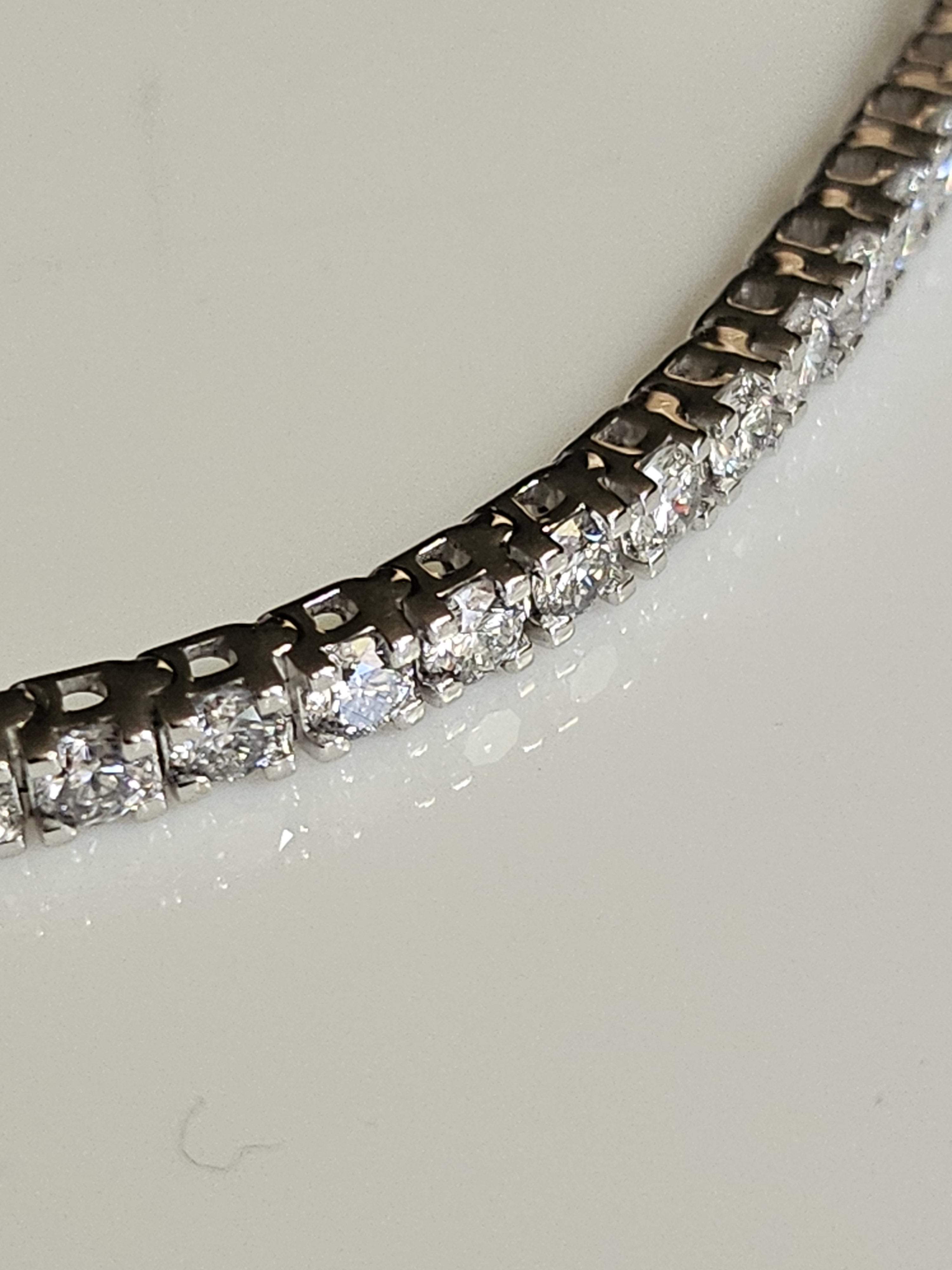 Gold Tennis Bracelet 10Kt - 7 inch (Lab Grown Diamonds)