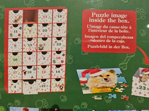 Eurographics Advent Calendar - Christmas Paws (Dogs) - 24 Jigsaw Puzzles  - 8924-5921