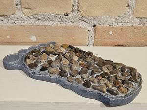 Stepping Stone - Foot Shape - Stone Design - Left and right sold separately