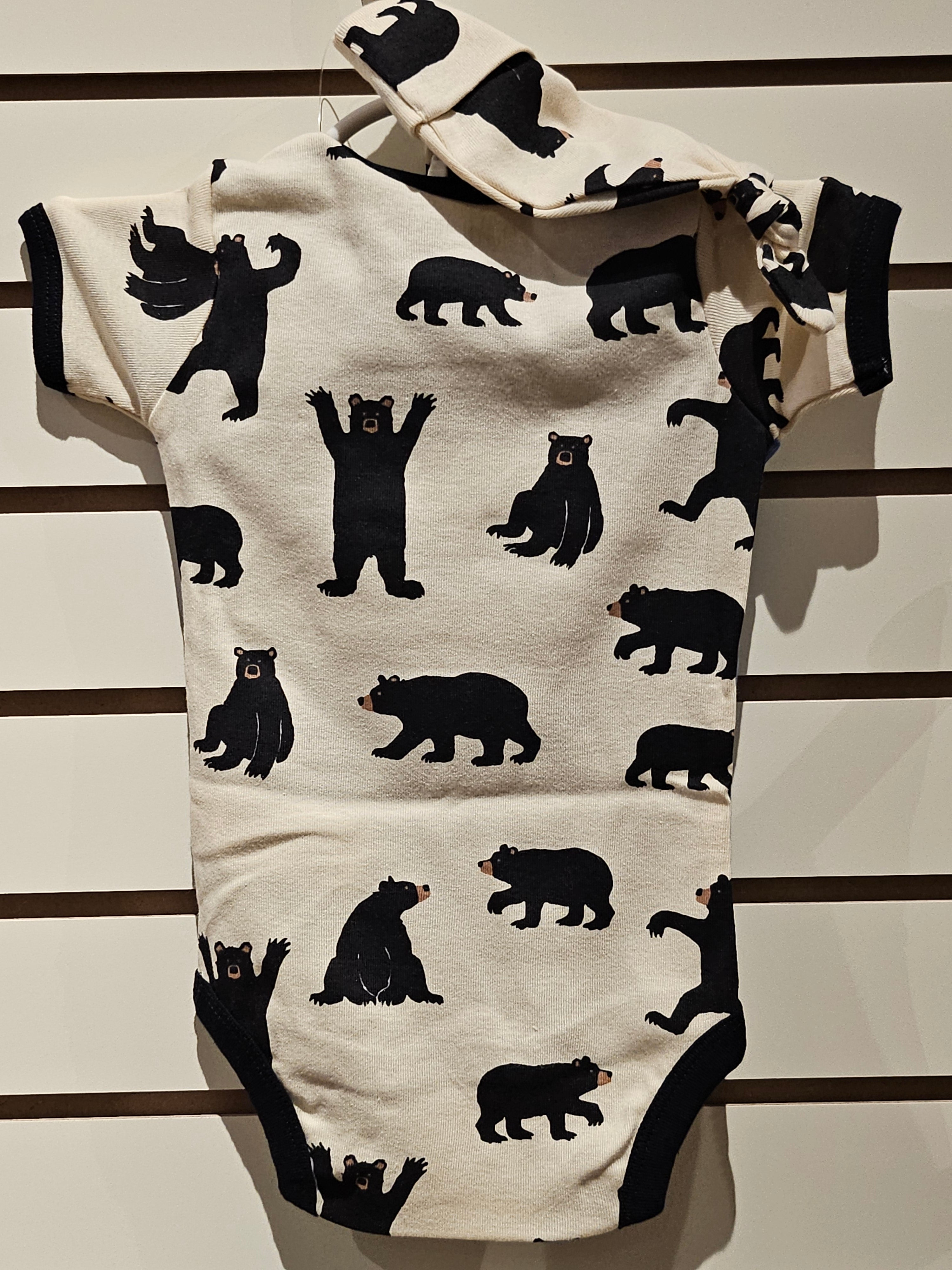 Baby Bodysuit with Hat - Blue - Baby Bear