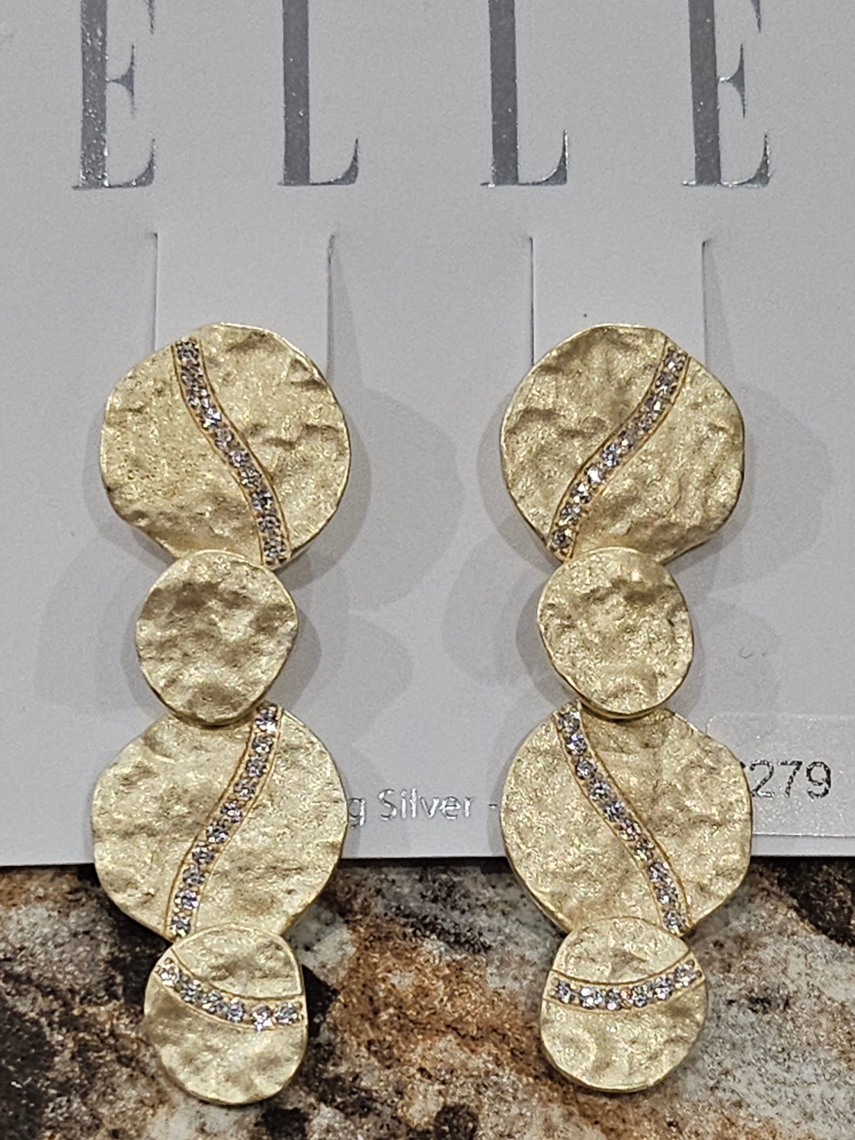ELLE S/SEarrings - Long Drop Post - Galaxy - $279