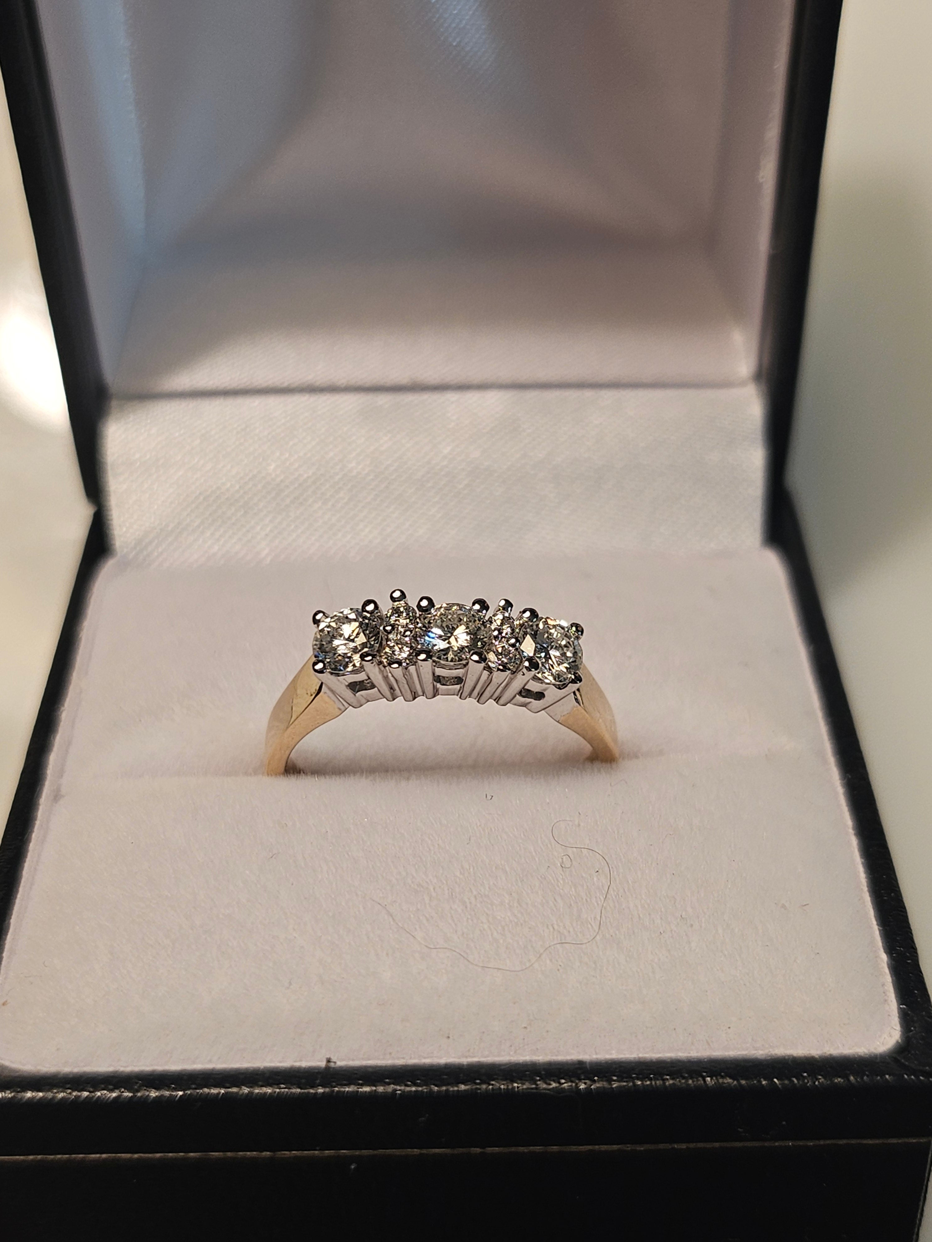 Diamond Trinity Ring  3 + 4 (Total diamond weight = .50) - $3820 - HP893/D