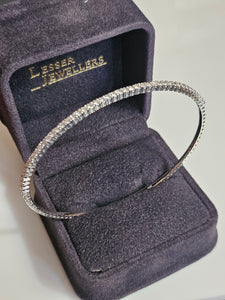 Gold Diamond Bangle - 10Kt  (Lab-grown Diamonds)
