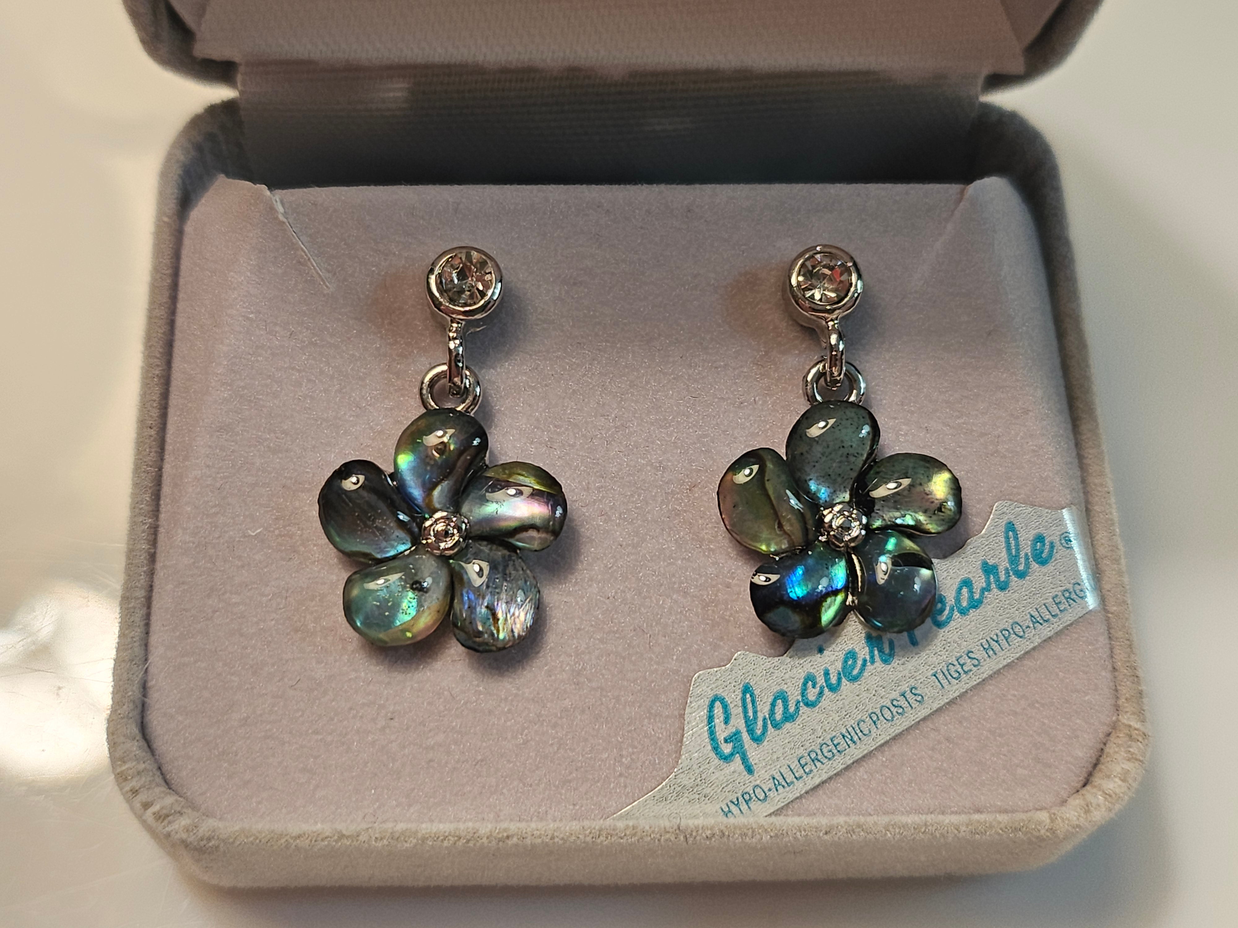 Storrs Earrings - Fancy Forget-Me-Not - Glacier Pearle - 8011371