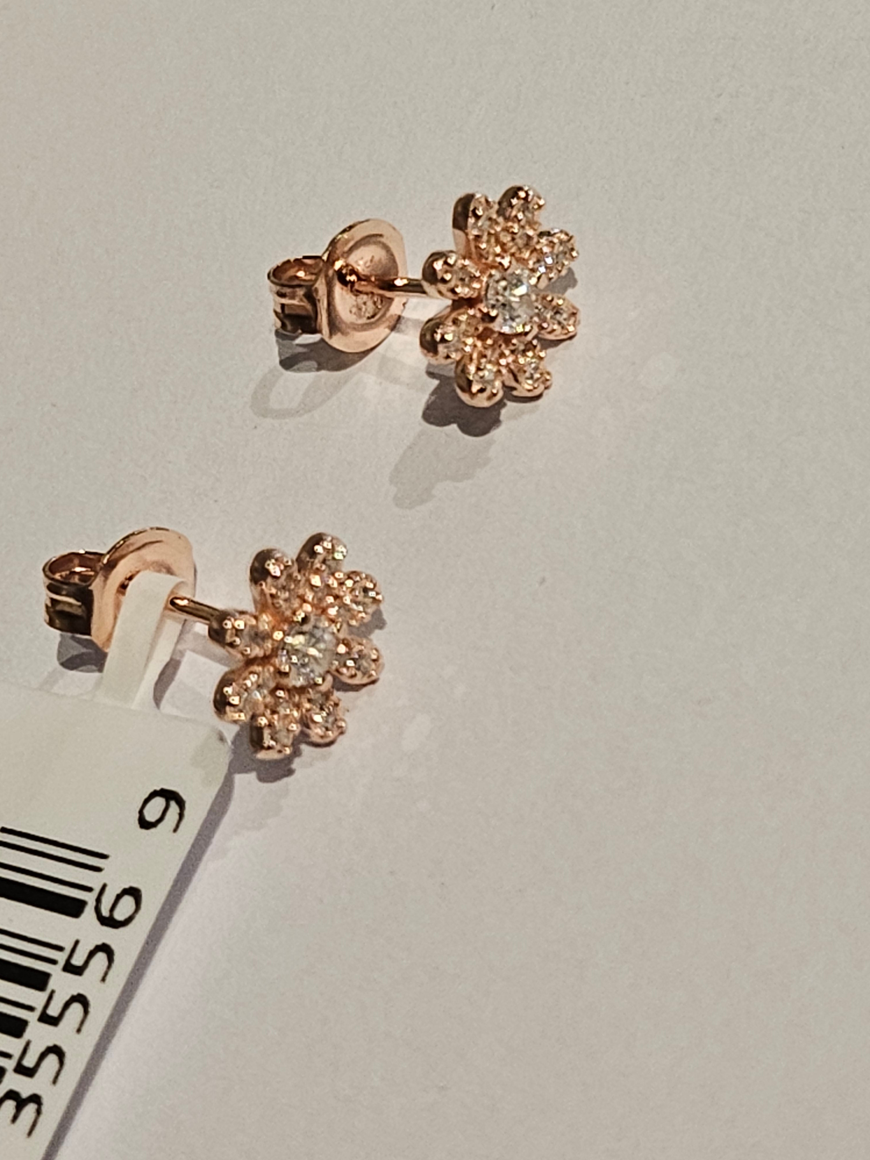 Reign S/SEarrings - Daisy - Rose-gold-plated - Stud - $48
