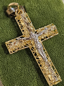 Gold Cross - Crucifix - 2128