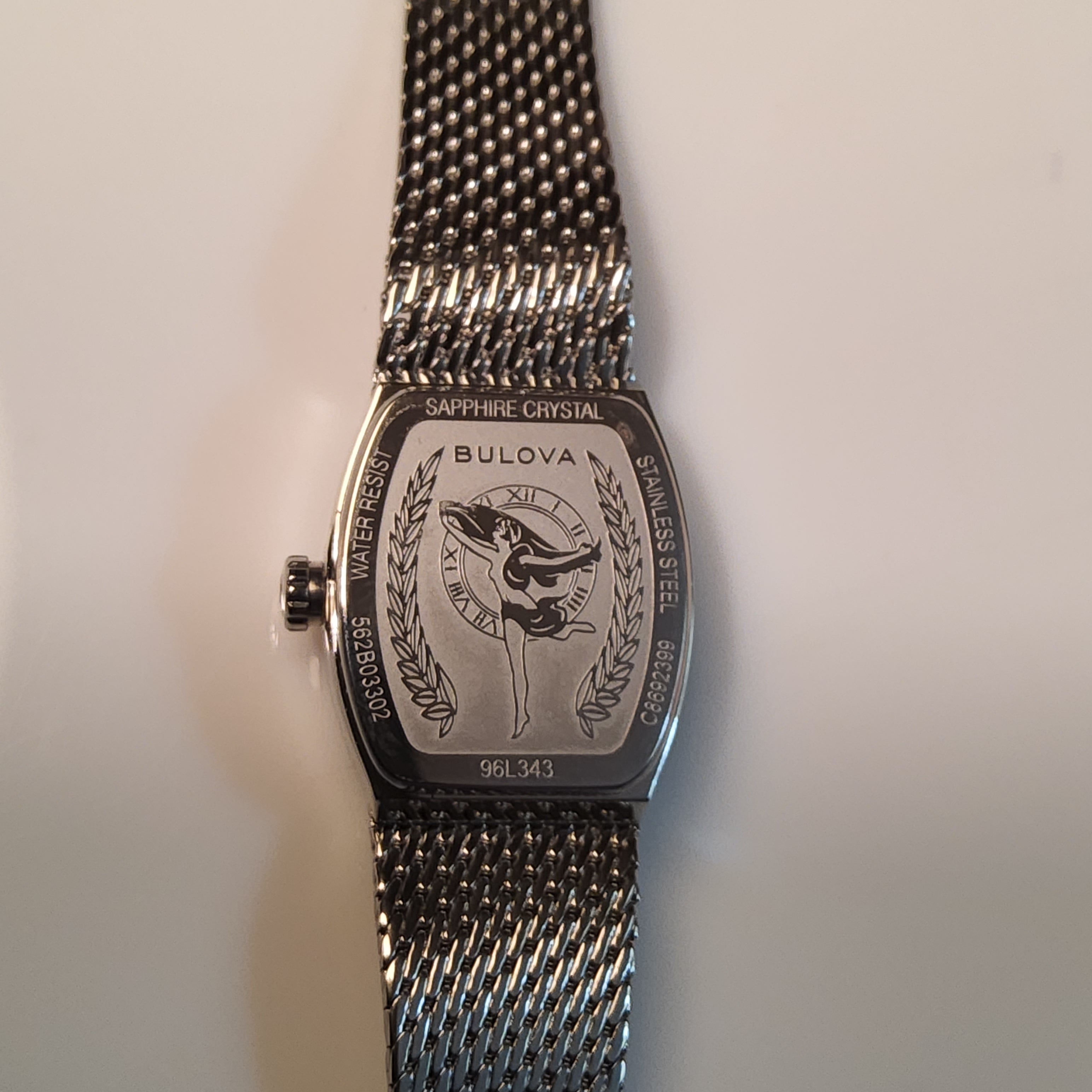Bulova Silver Tone Watch - Ladies - "Goddess of Time" - 96L343