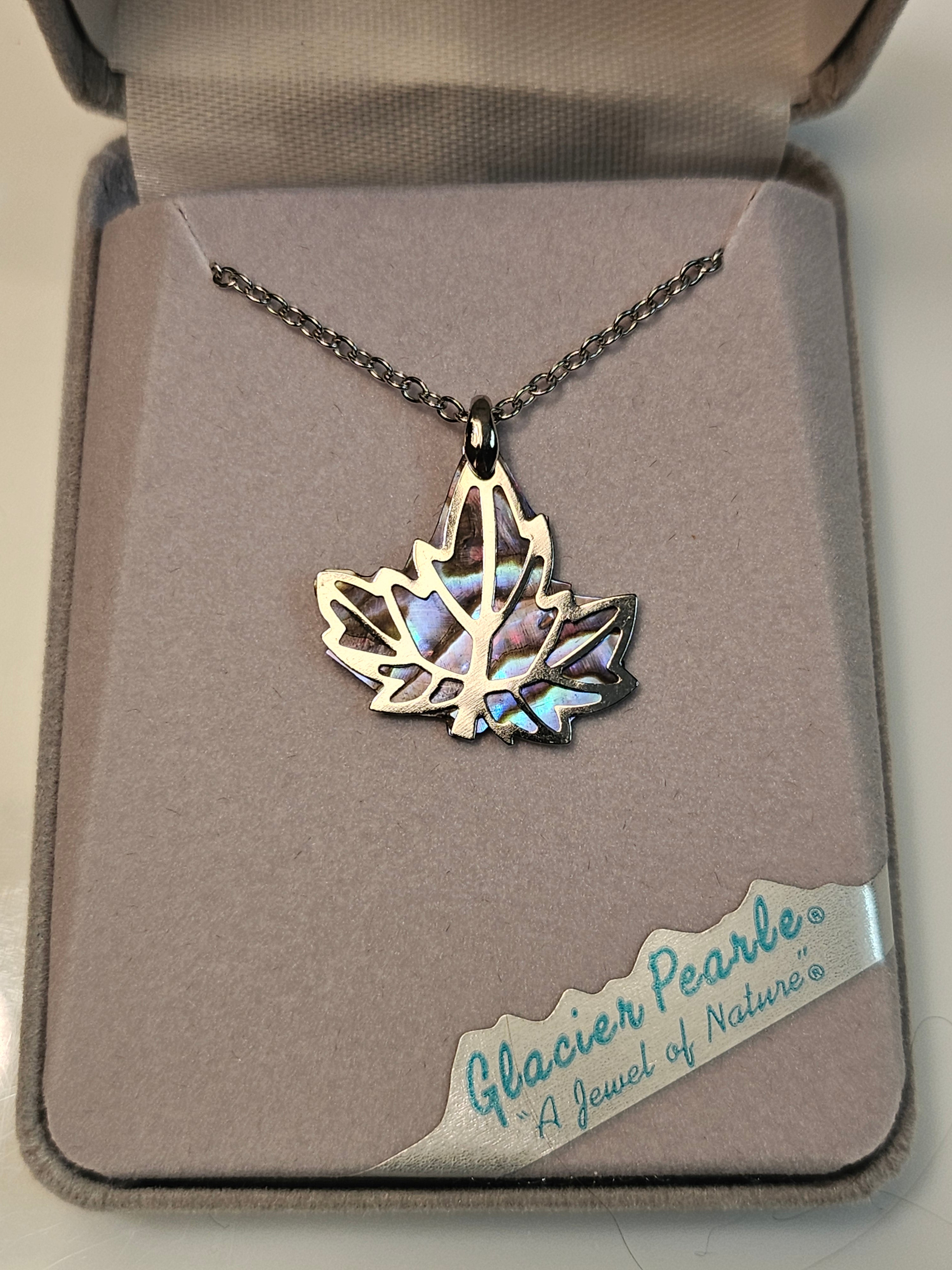 Storrs Necklace - Maple Leaf - Glacier Pearle - 8021125