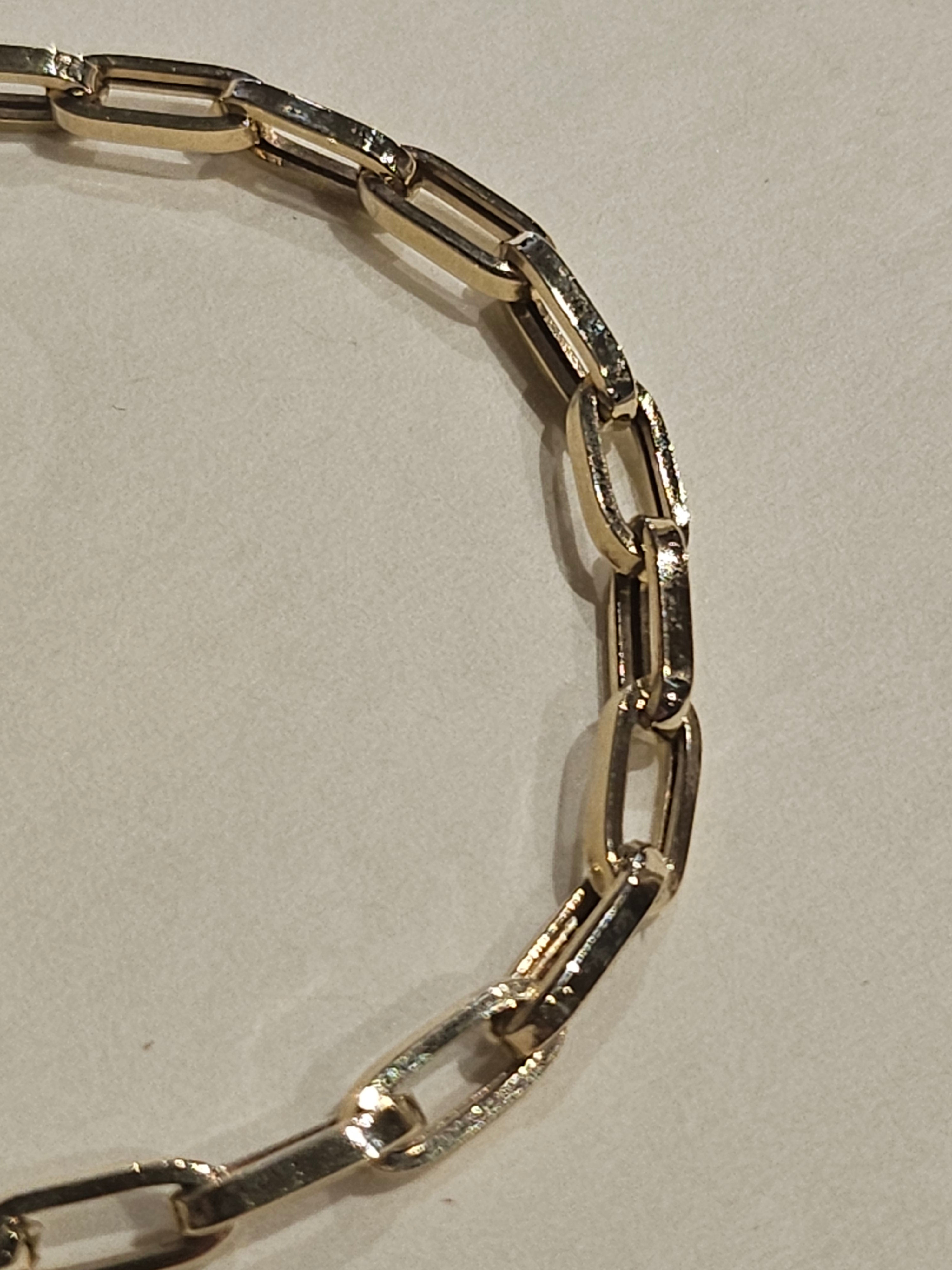 Yellow Gold (10Kt) Link Bracelet - 7.5-inch - 9073 - $627