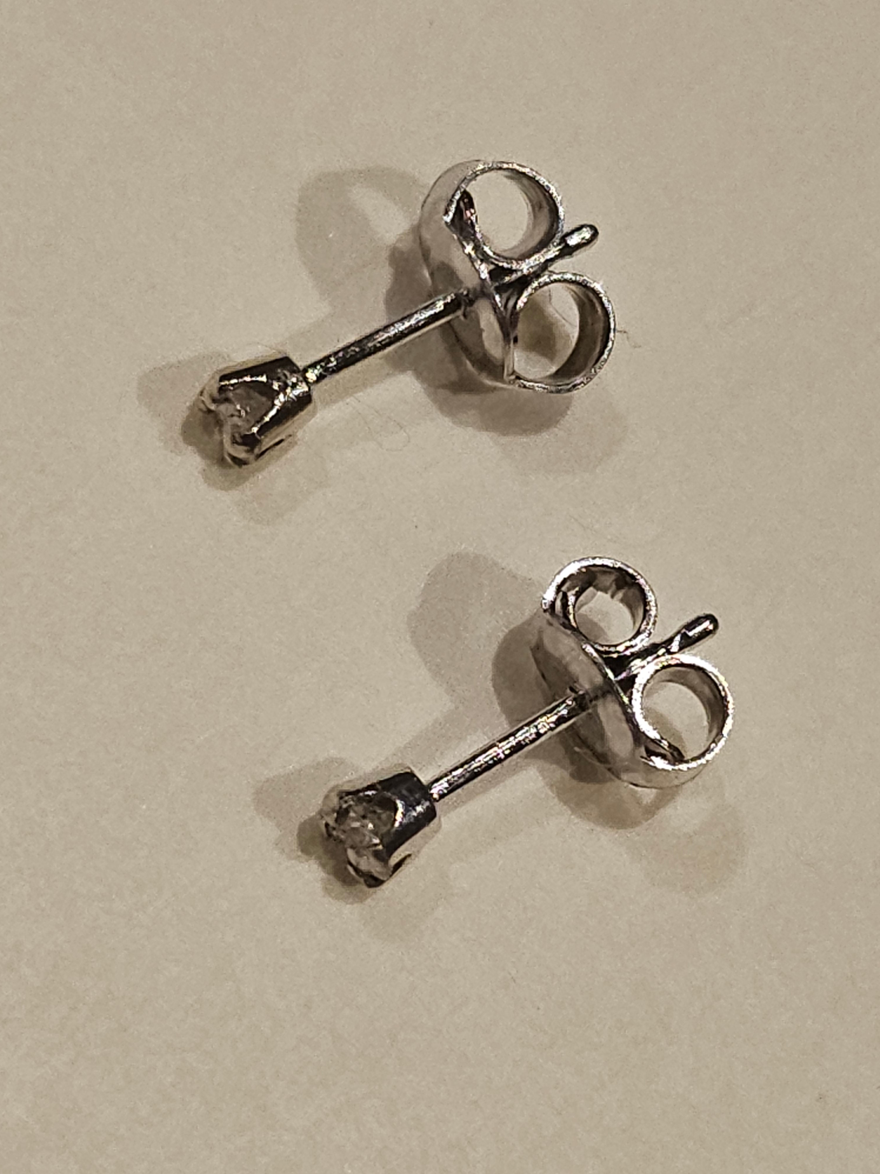 Diamond Stud Earrings (Total Diamond Weight .14)