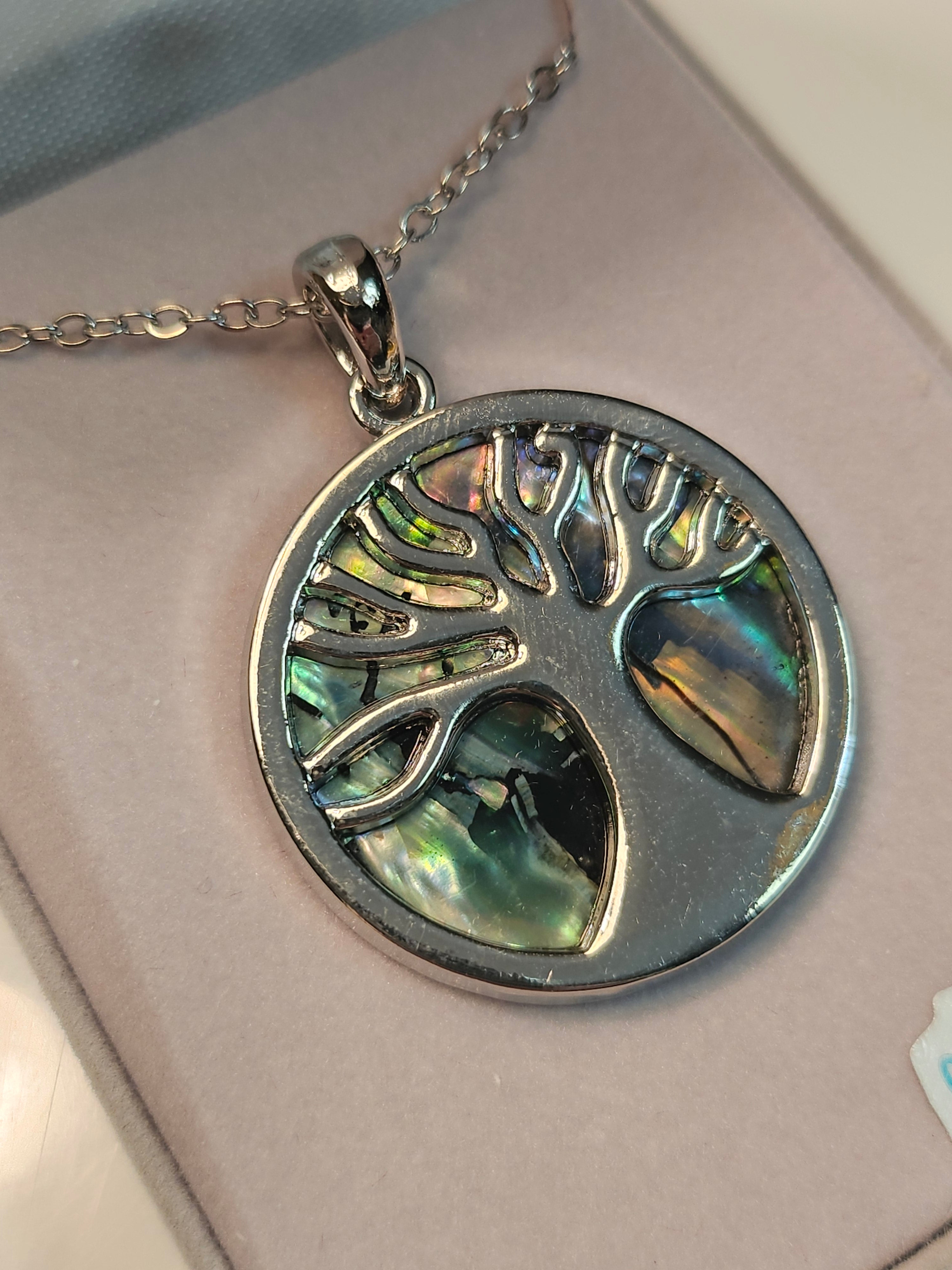 Storrs Necklace - Tree of Life - Glacier Pearle - 8021013