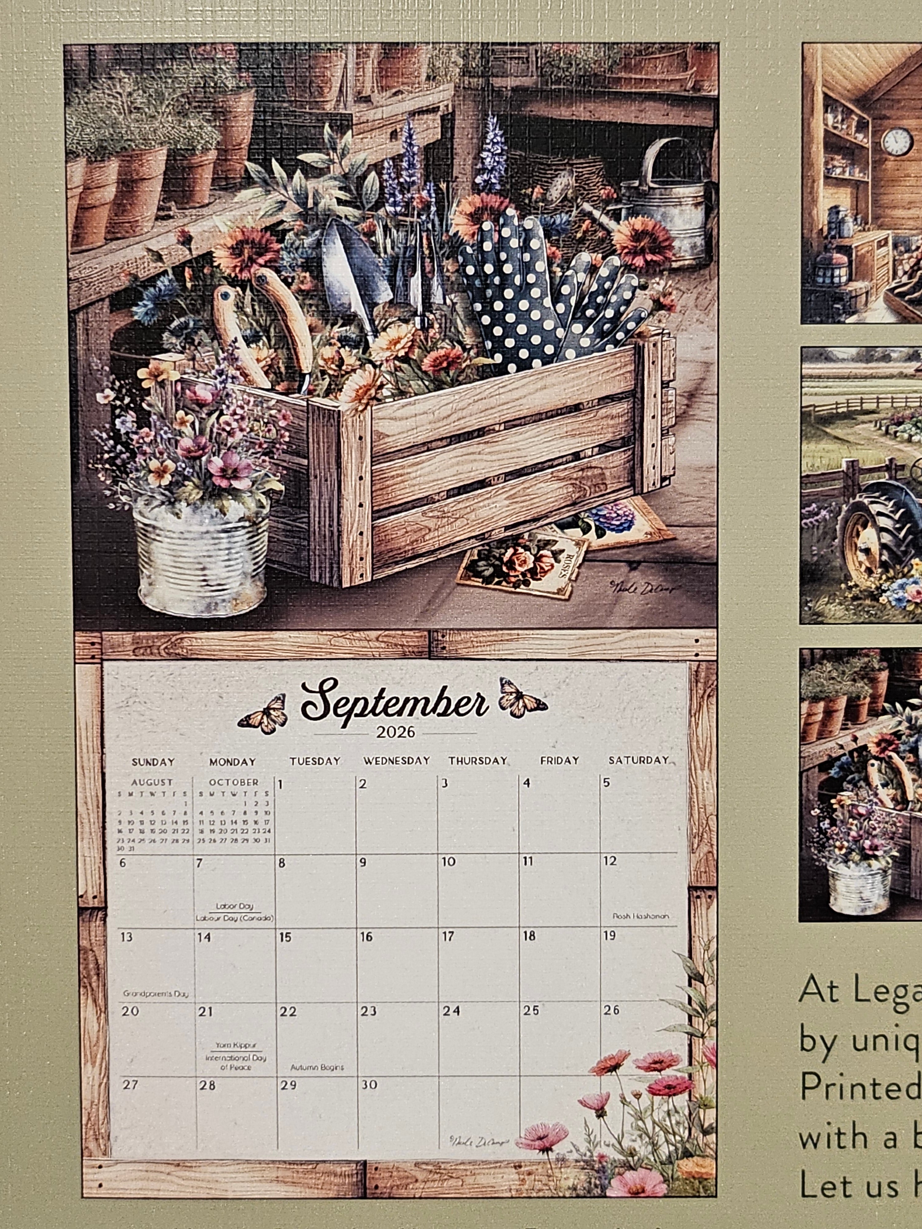 2026 - The Legacy Gardening Calendar - by Nicole DeCamp - WCA103576