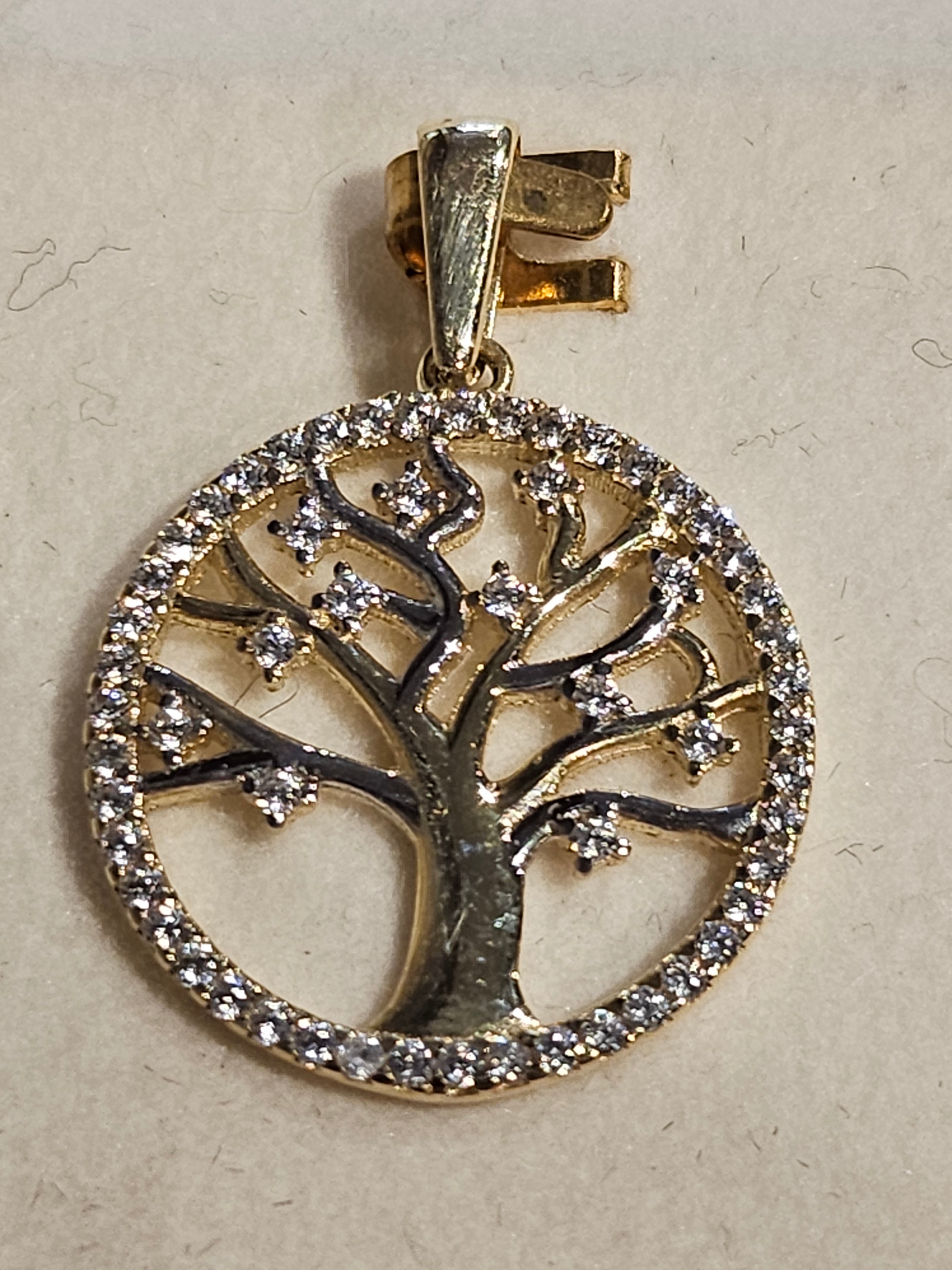 Gold Charm - Tree of Life - 2138