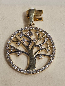 Gold Charm - Tree of Life - 2138
