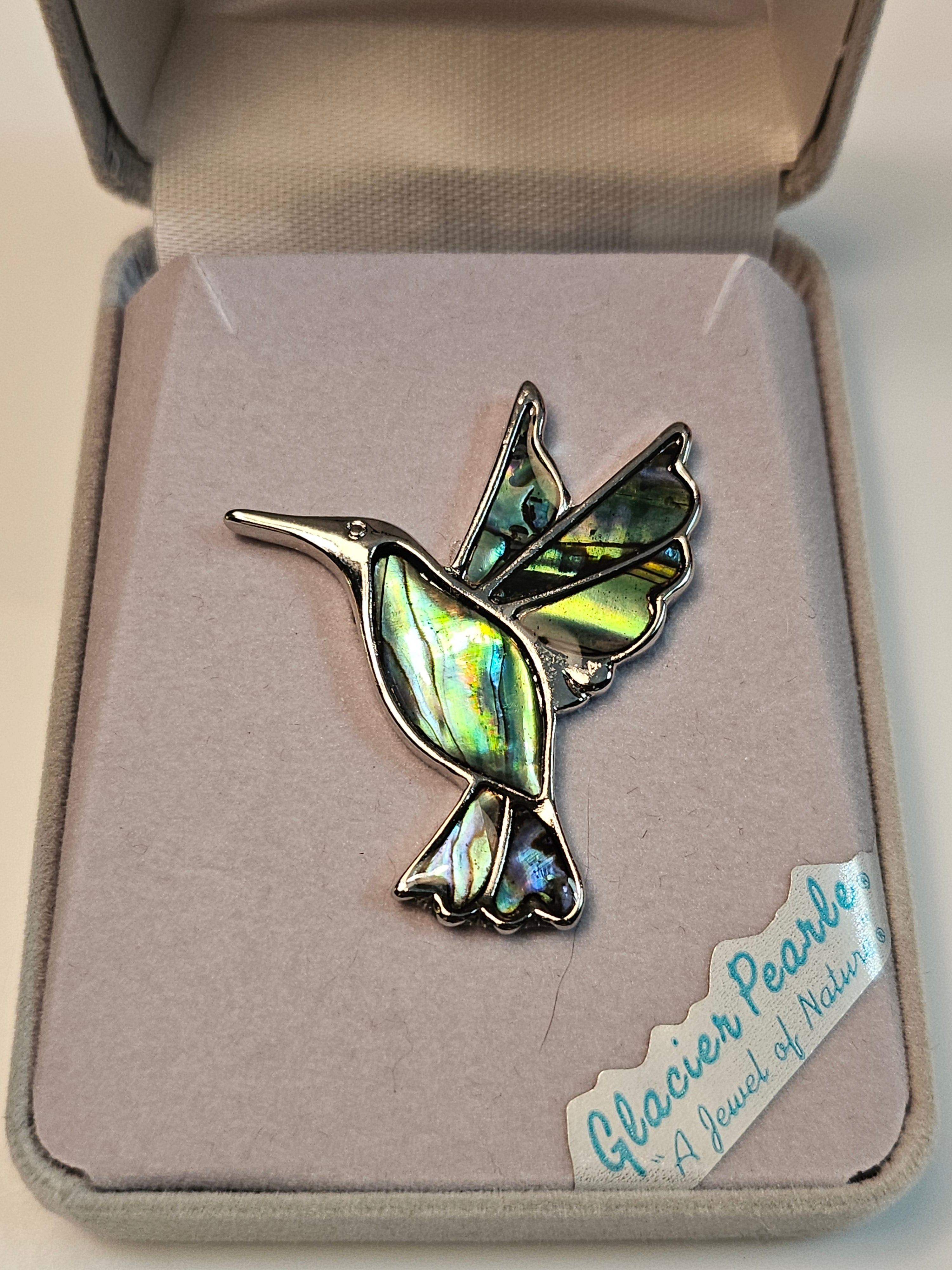 Storrs Brooch - Hummingbird - Glacier Pearle - 8031036