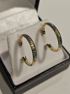Hoop Earrings - 19mm - Yellow Gold 10Kt - $391