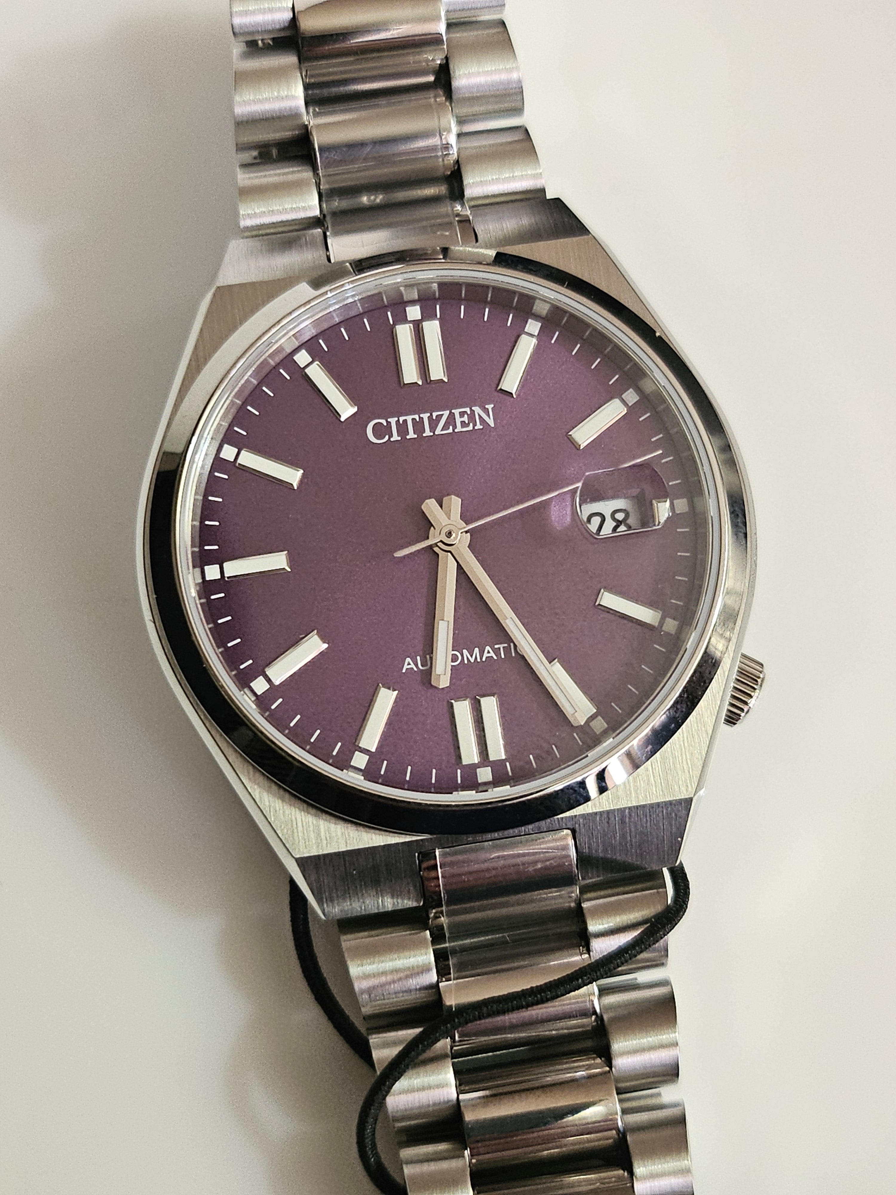 Citizen Automatic Stainless Steel Watch - NJ0200-50W - Tsuyosa - Purple