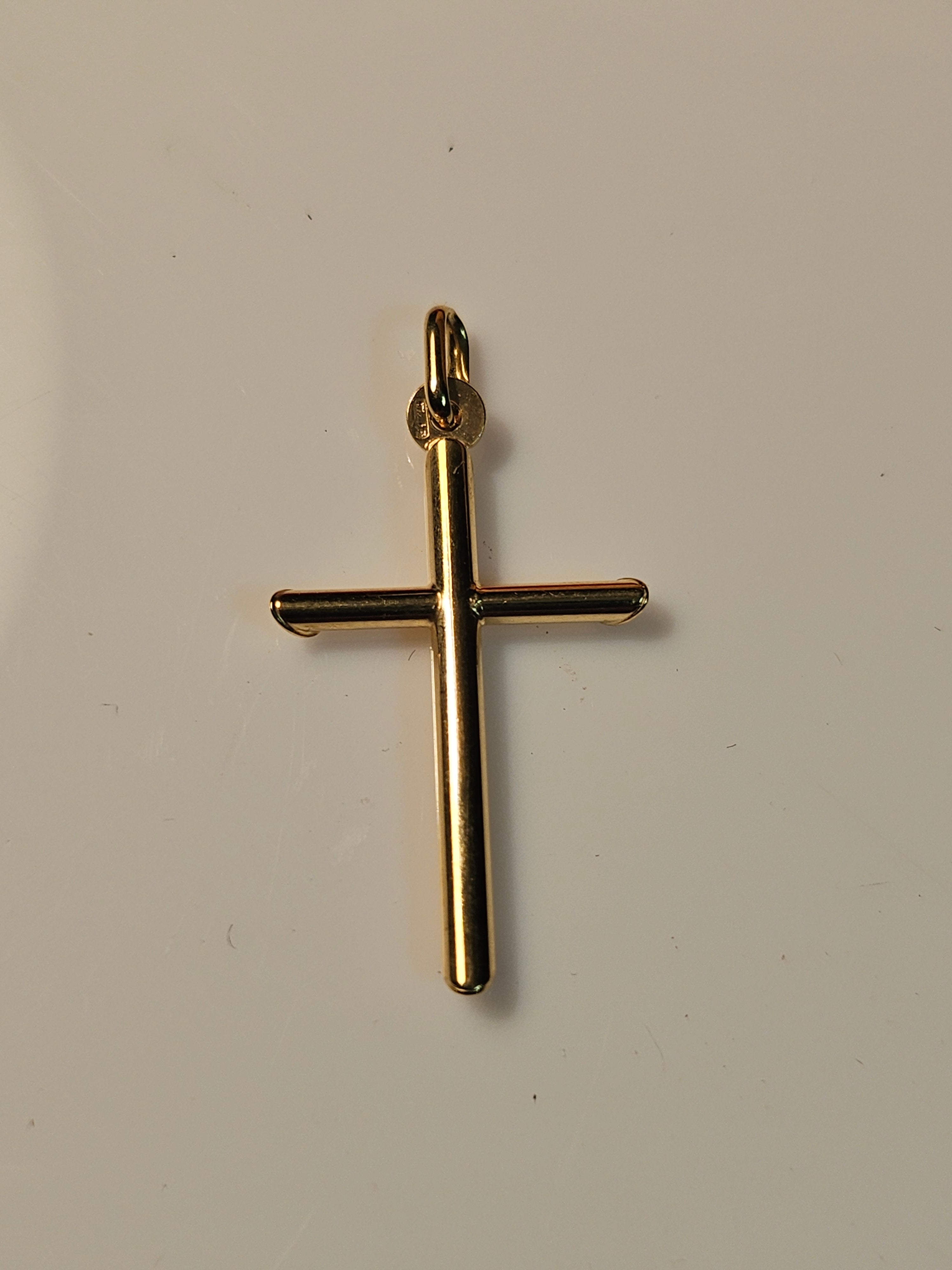 Gold Charm - Cross - 2127