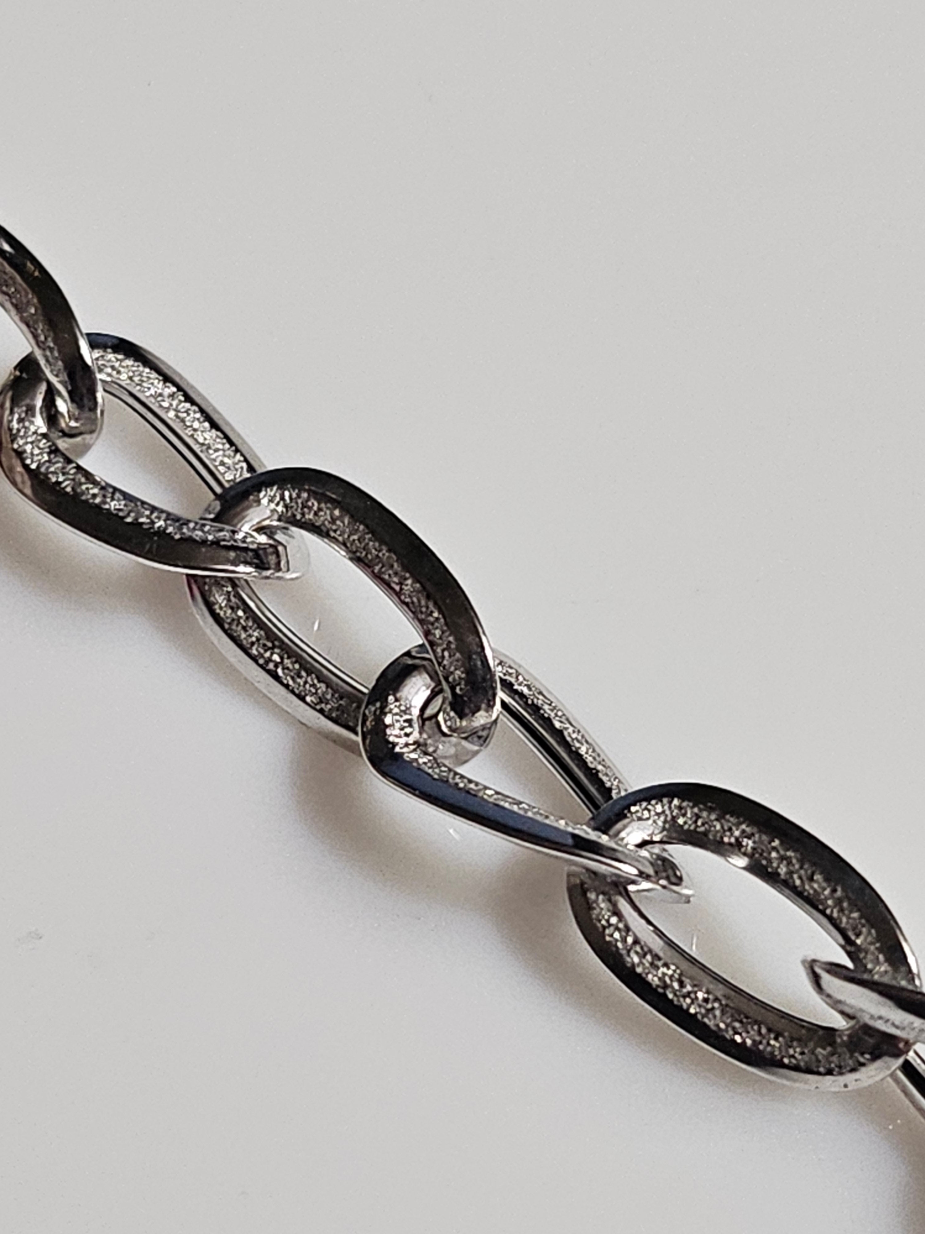 White Gold (14Kt) Fancy Link Bracelet - 7.25-inch - LL12796 - $1430