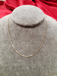 20" 10Kt Yellow Gold Chain - Box Style