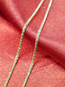 18" 10Kt Yellow Gold Wheat Style Chain