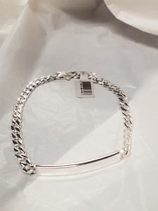 Sterling Silver ID Bracelet - Men's