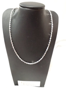 20" Sterling Silver S/SChain Twisted Serpentine Style