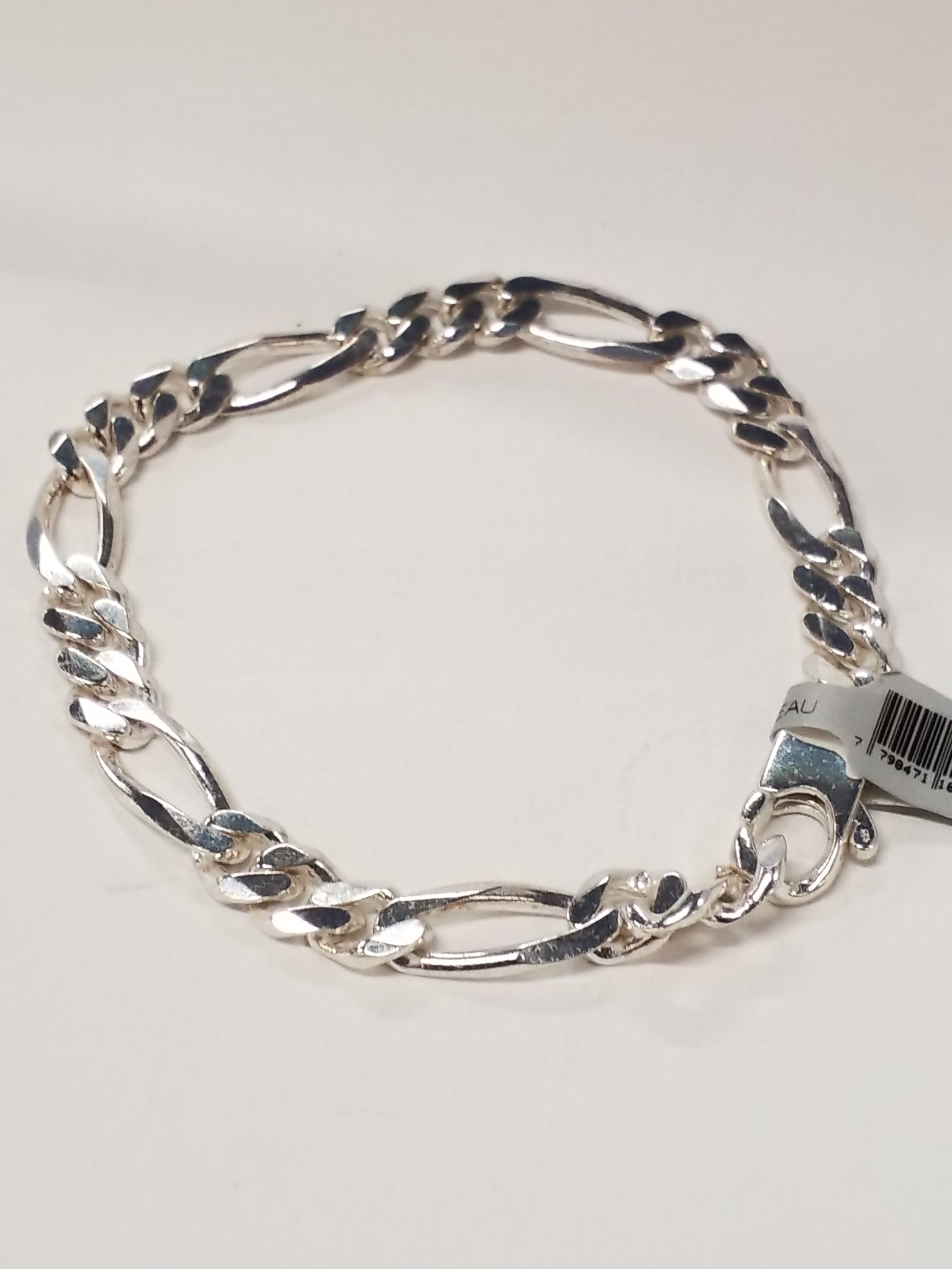 S/SBracelet Figaro Style - in-stock options - Mens and Womens - Sterling Silver