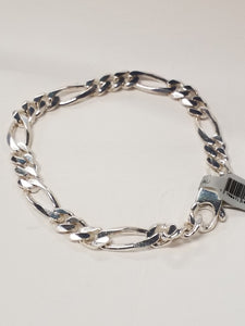 S/SBracelet Figaro Style - in-stock options - Mens and Womens - Sterling Silver