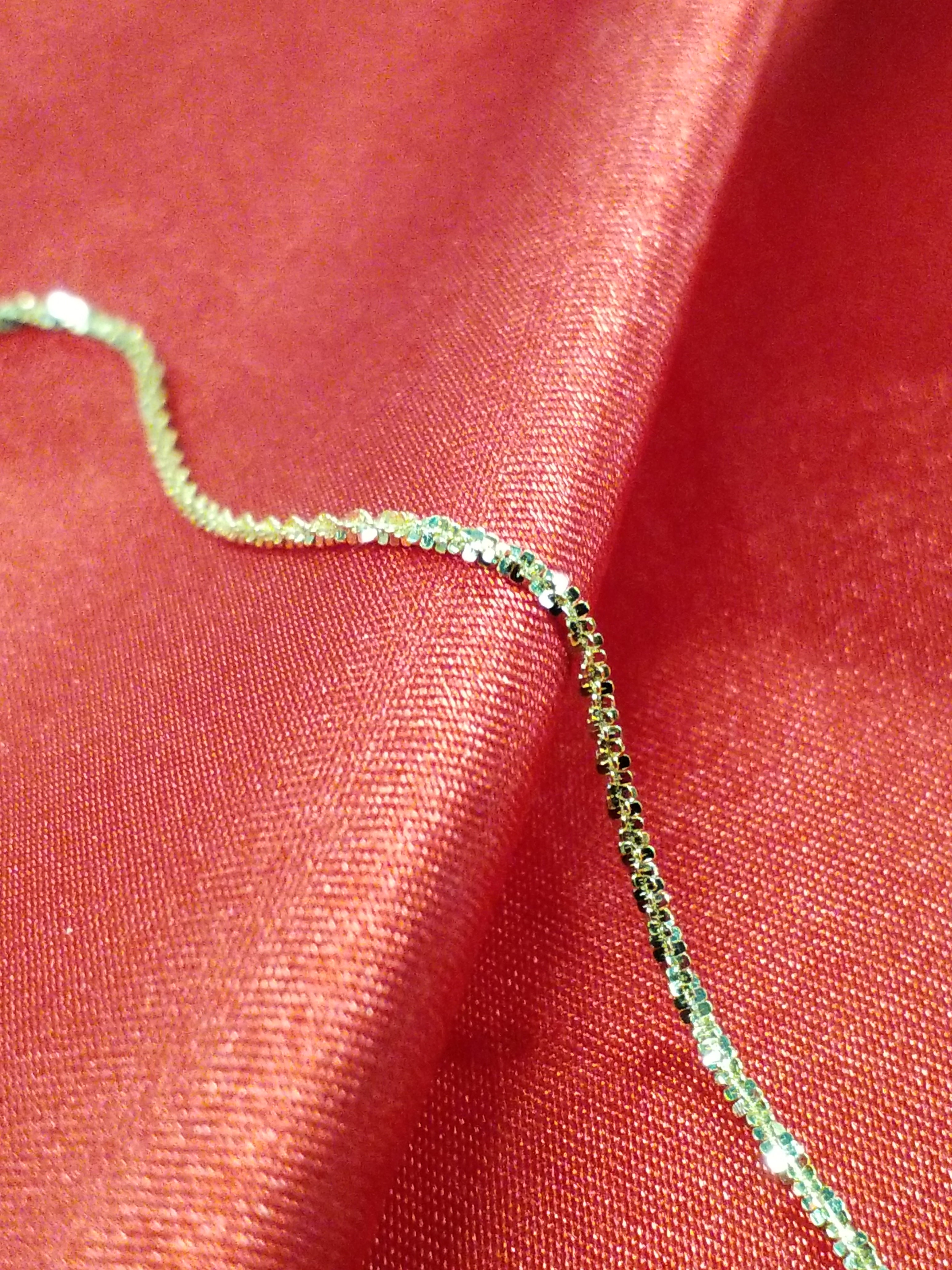 10Kt Yellow Gold Twist Style Anklet