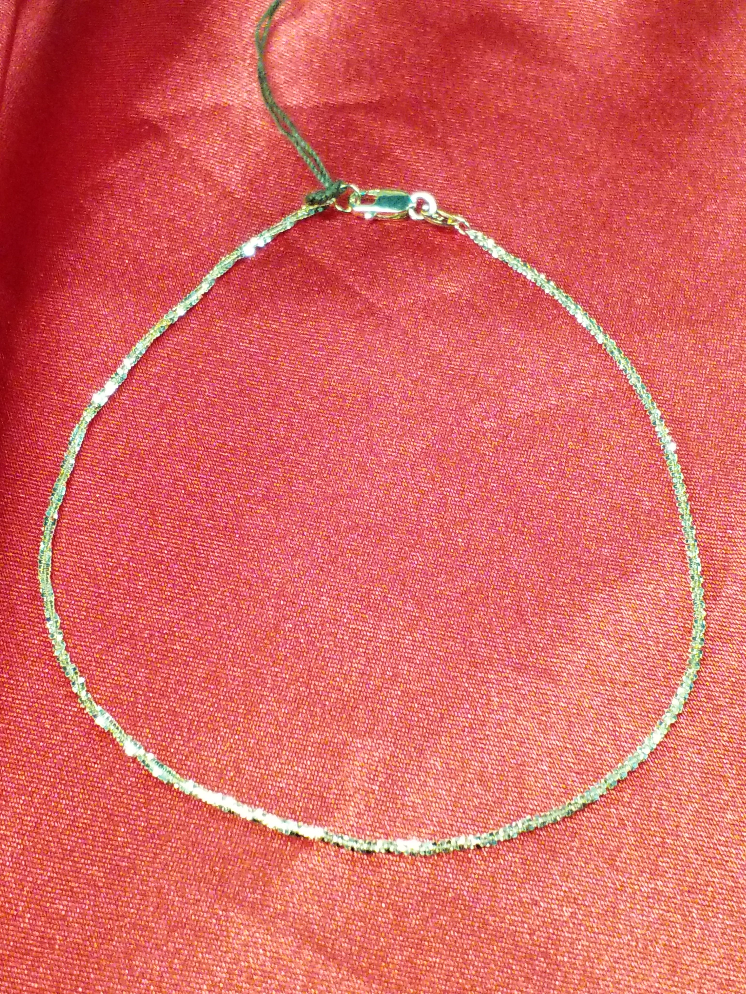 10Kt Yellow Gold Twist Style Anklet