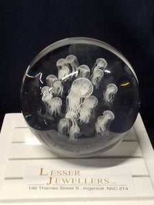 Glass Paperweight - Jellyfish