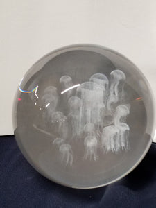 Glass Paperweight - Jellyfish