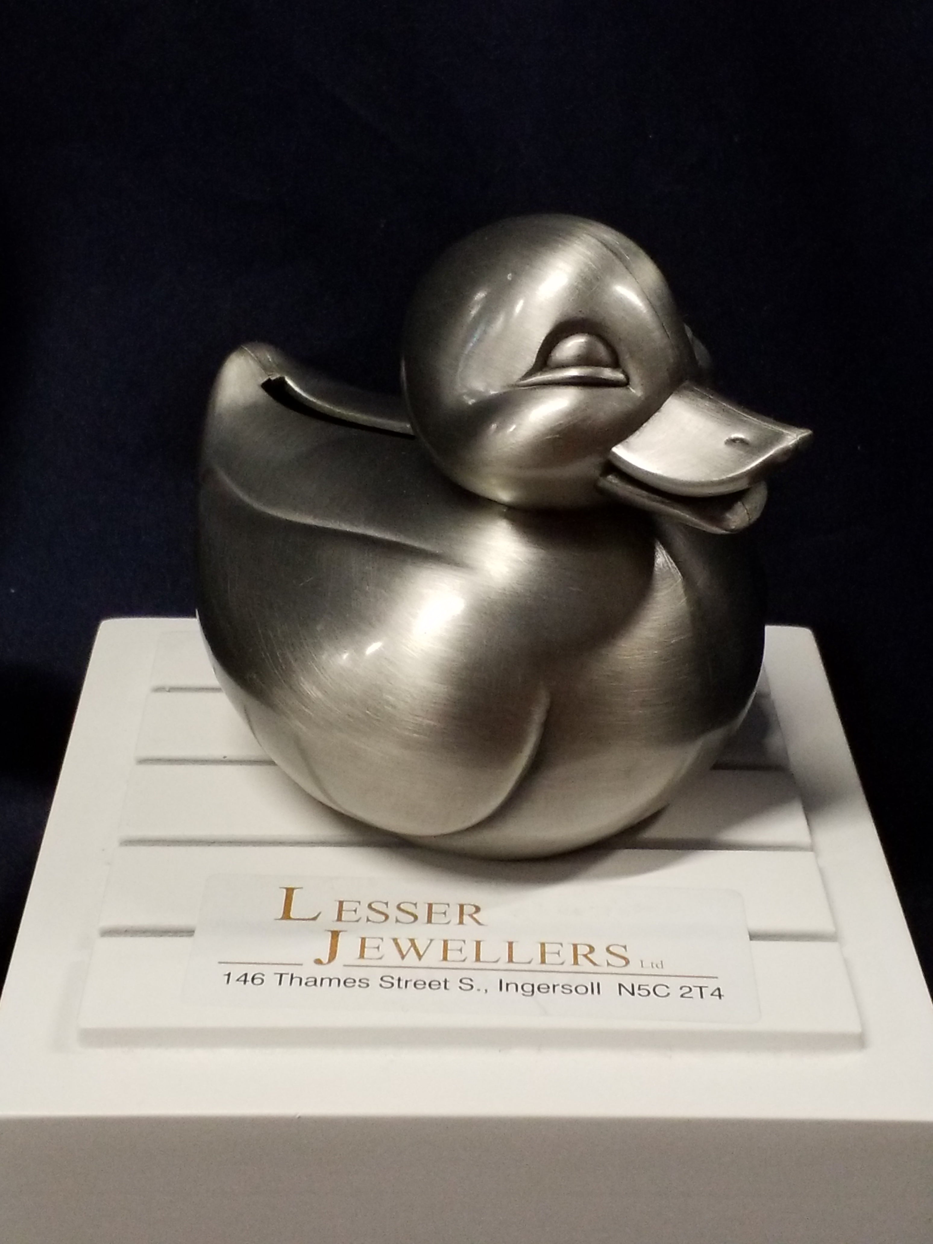 Pewter Bank - Duck