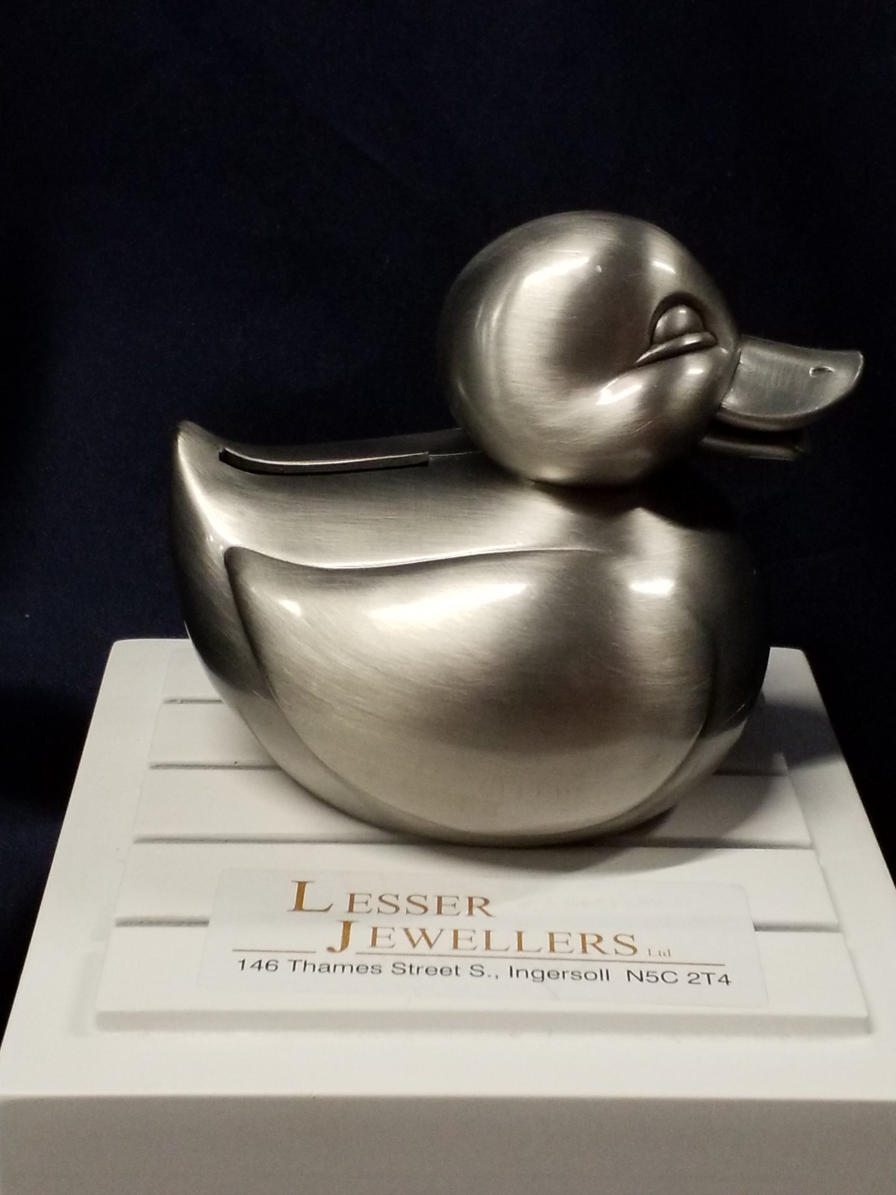 Pewter Bank - Duck