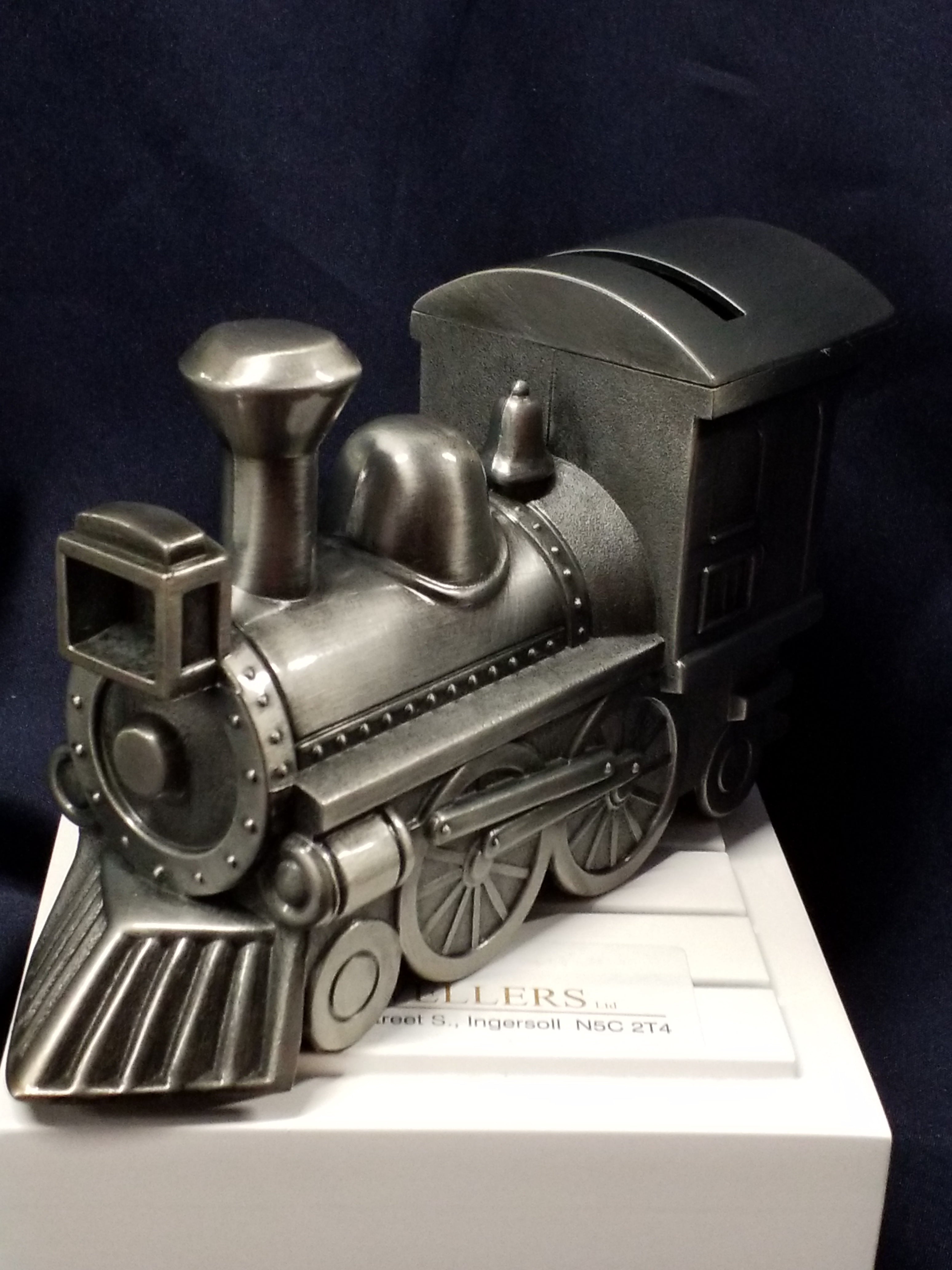 Pewter Bank - Train Engine