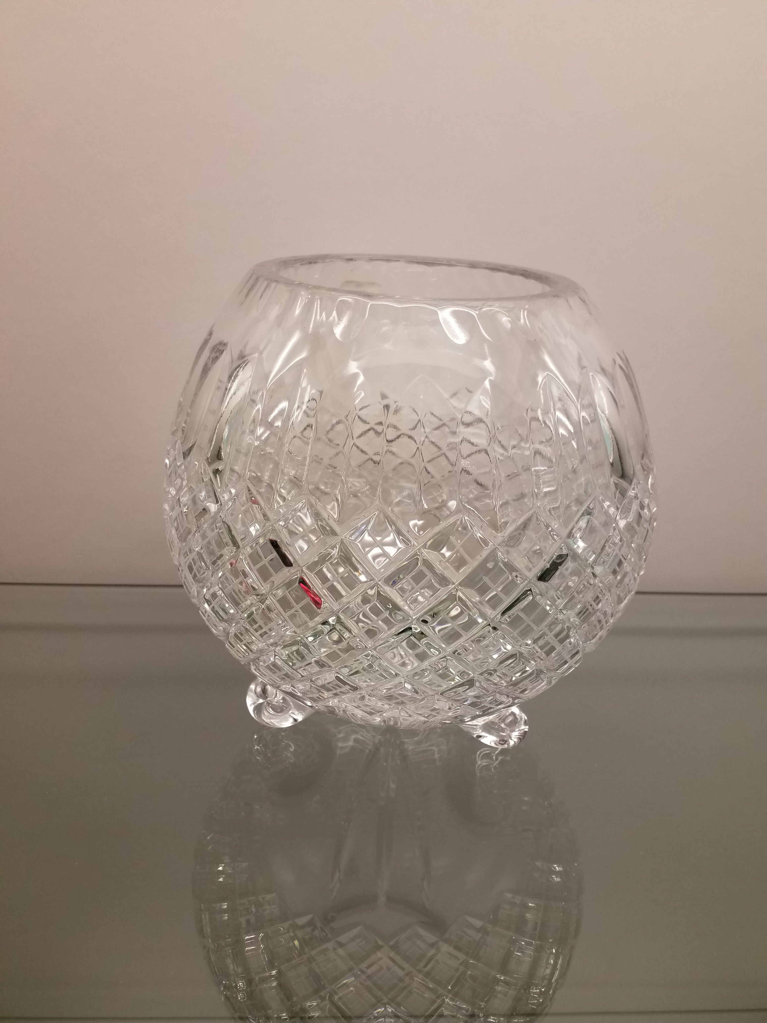 Crystal Three-footed Vase