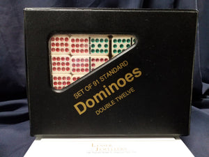 Dominoes Set - Double Twelve in Travel Case