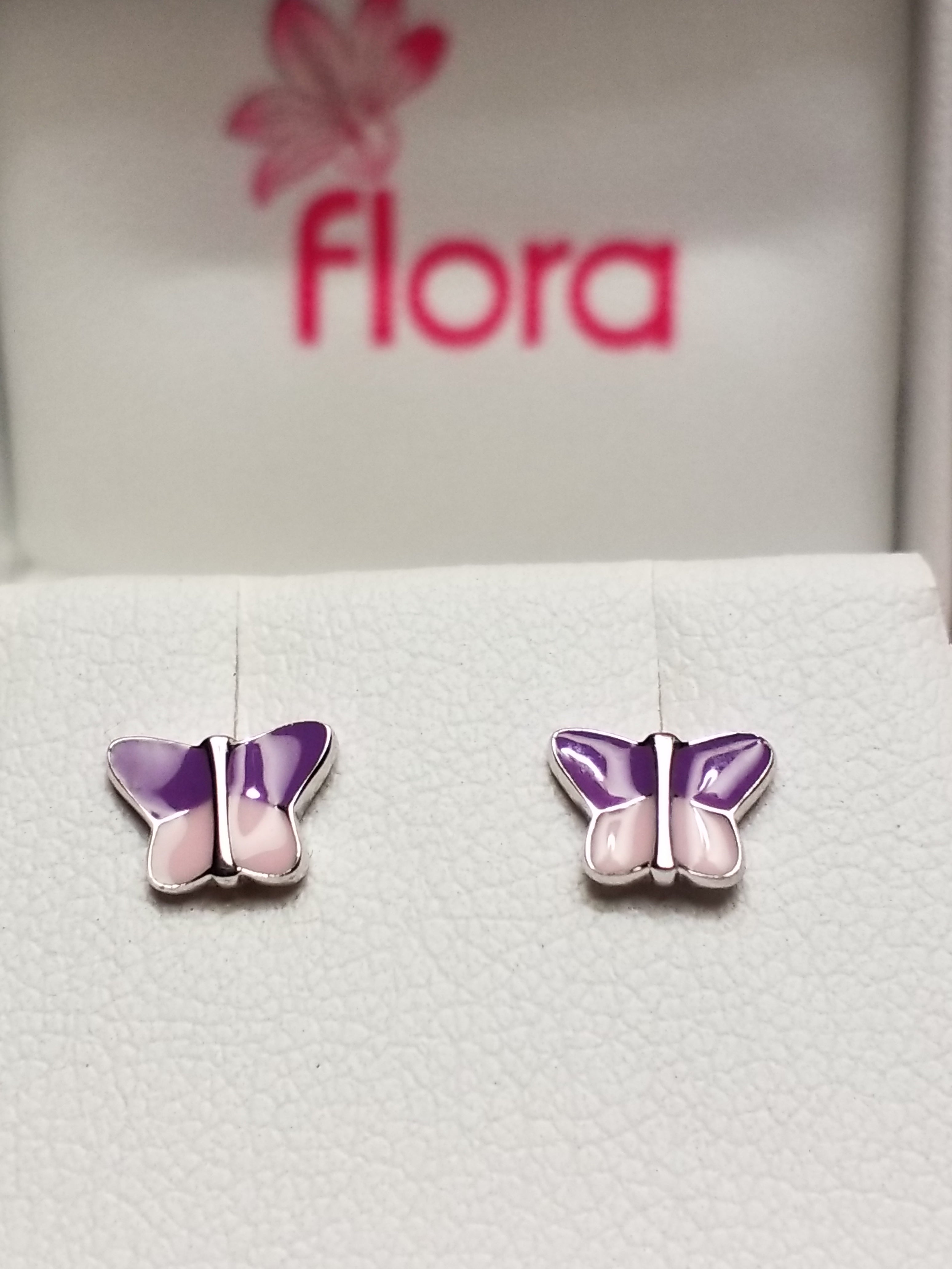 Children's Sterling Silver Earrings - Butterflies