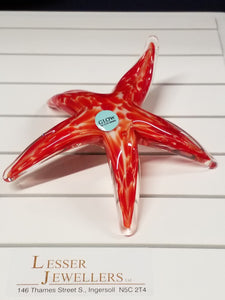 Glass Figurine - Starfish - Glows in the dark