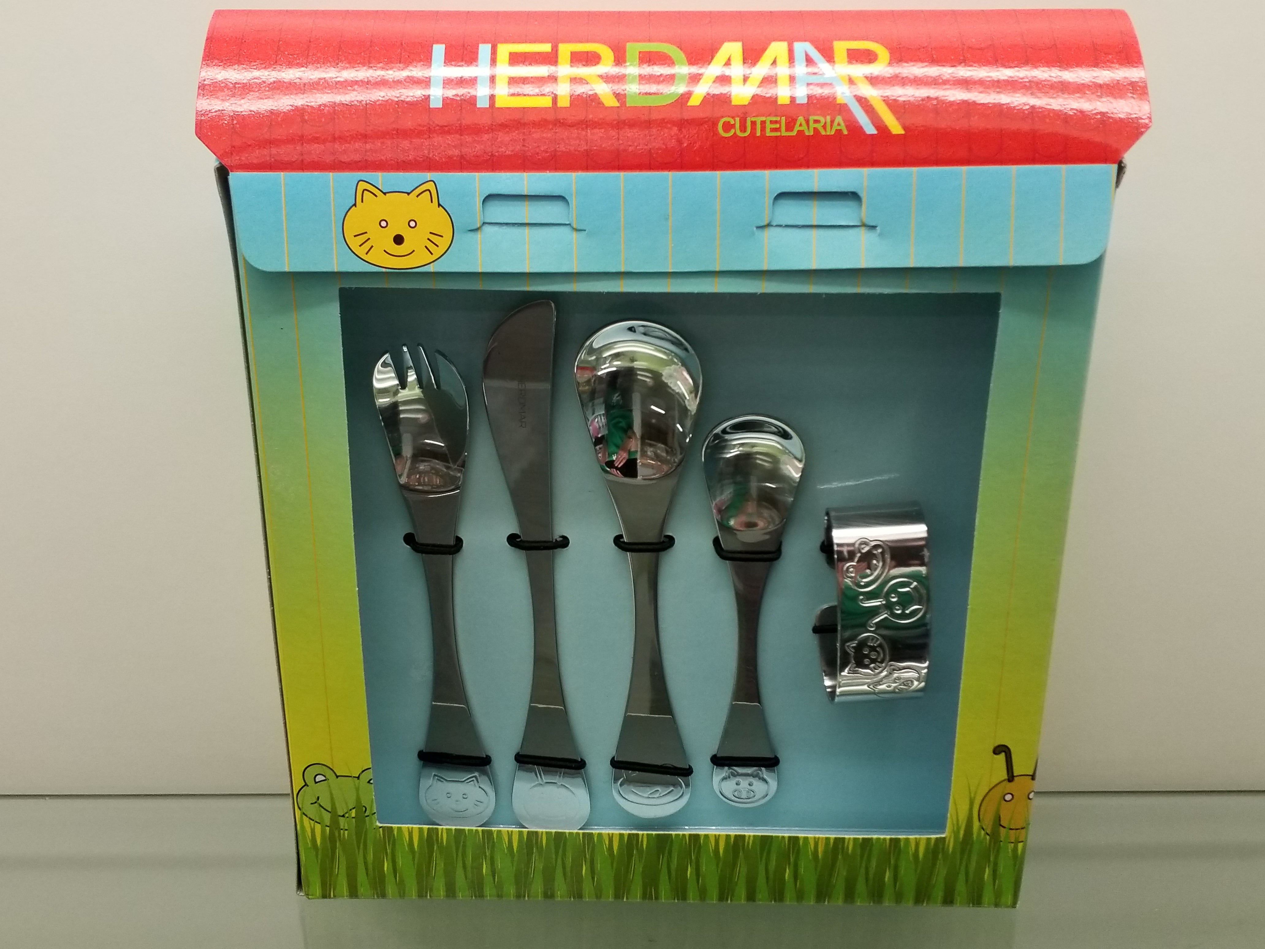 Children's Six Piece Cutlery Set - Animal Design