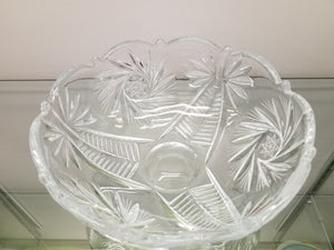 Glass Bowl - Pinwheel Pattern