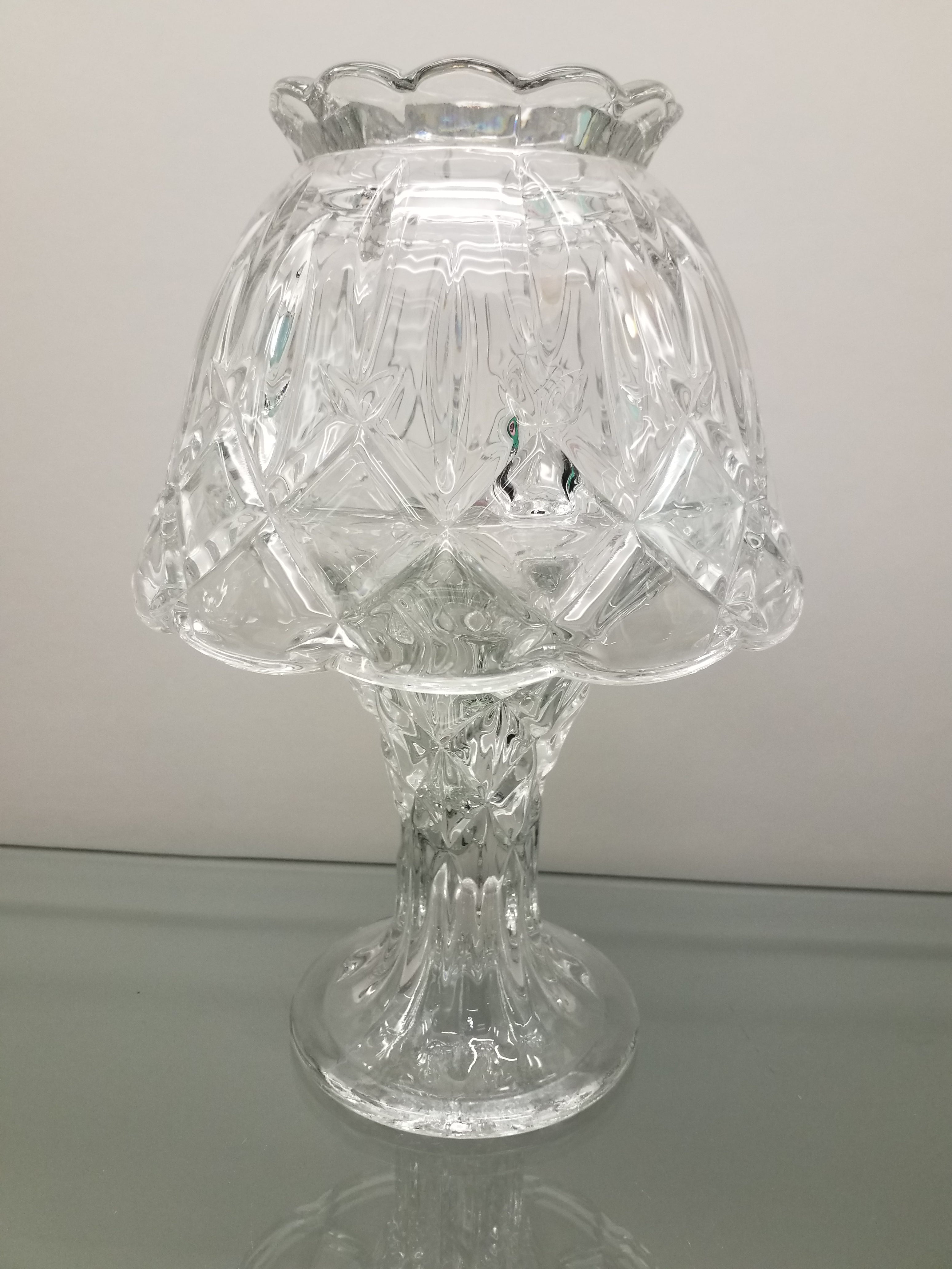 Crystal Candle Holder with Removable Shade