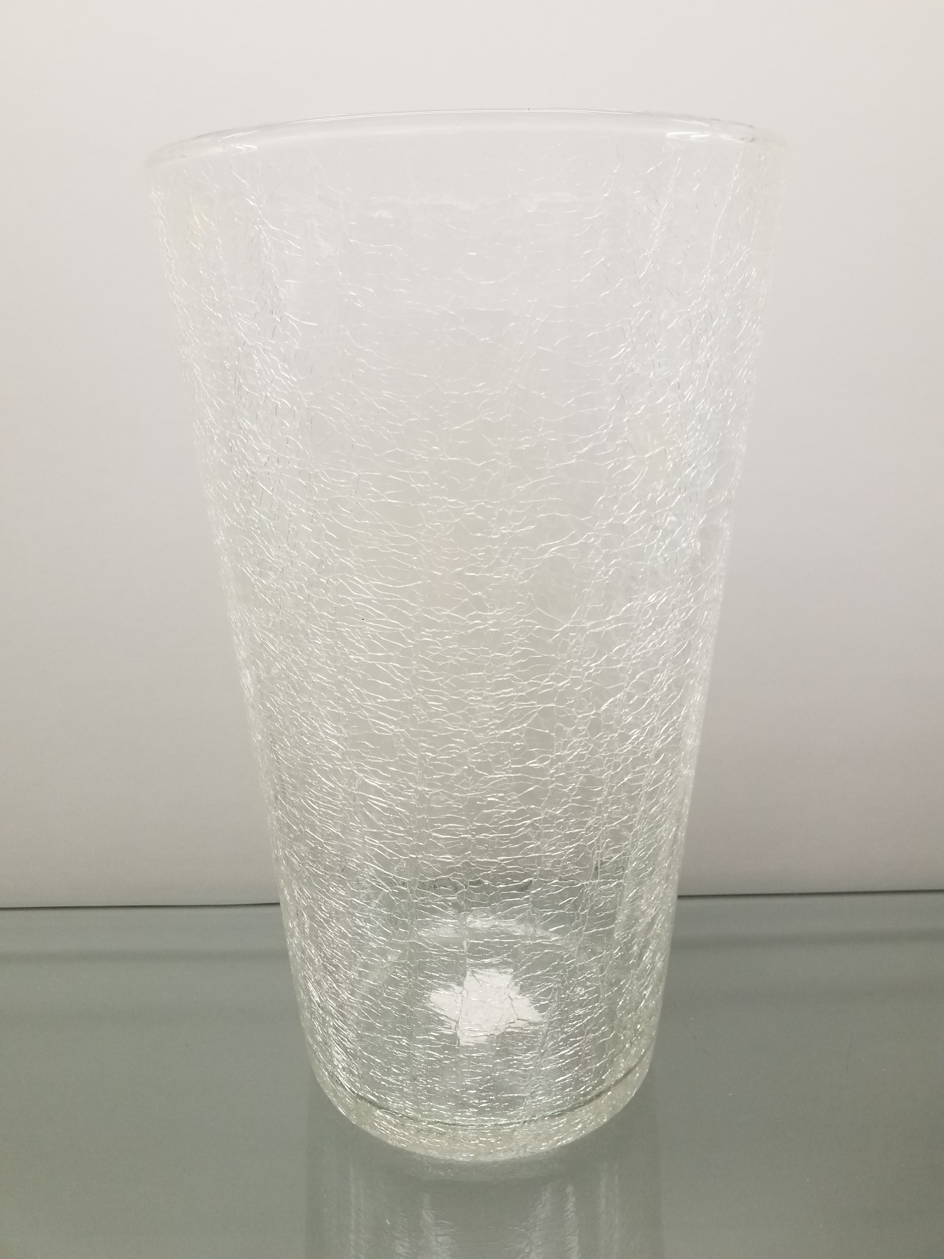 Glass Vase - Crackle Glass