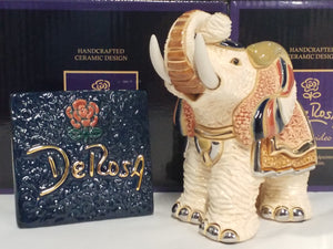 De Rosa White Indian Elephant Figurine