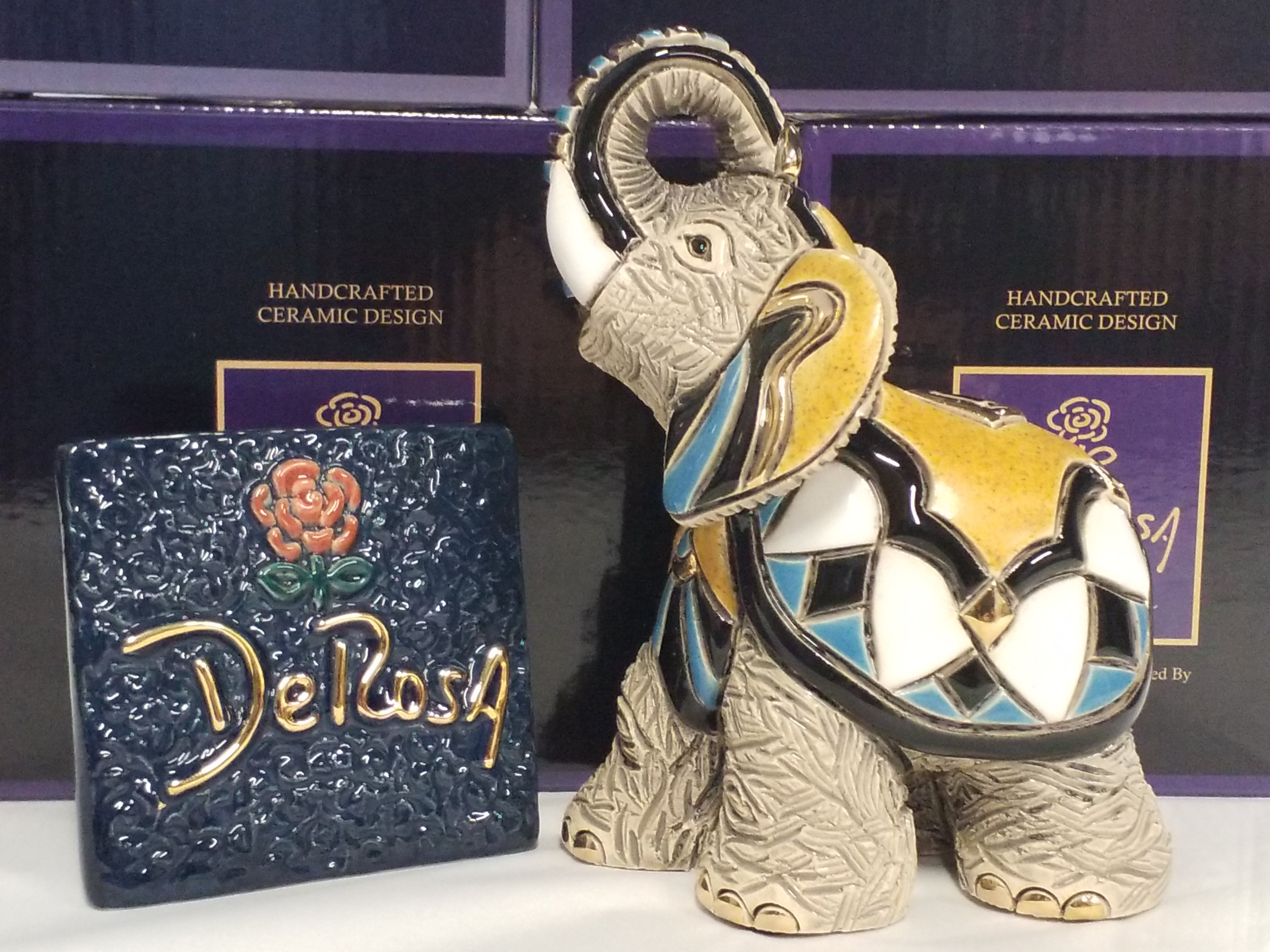 De Rosa Asian Elephant Figurine