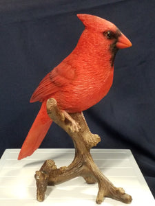 Bird Figurine - Cardinal on Branch