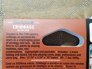 Cribbage Backpack Game